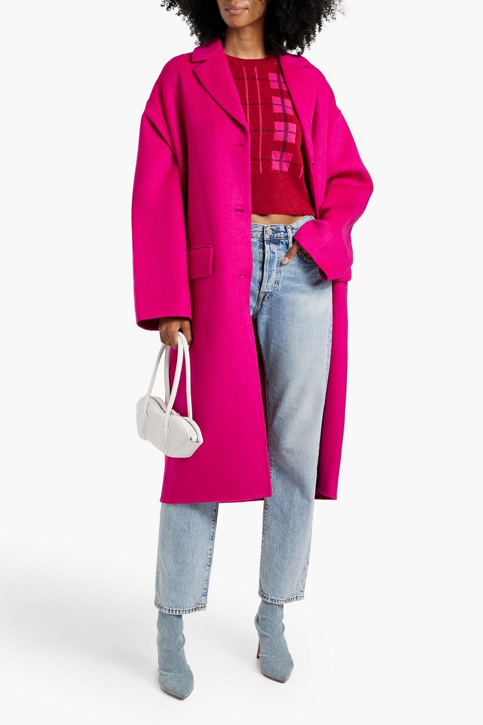 Pink Stand Studio Coats Stand Studio Cristobal Wool-blend Felt