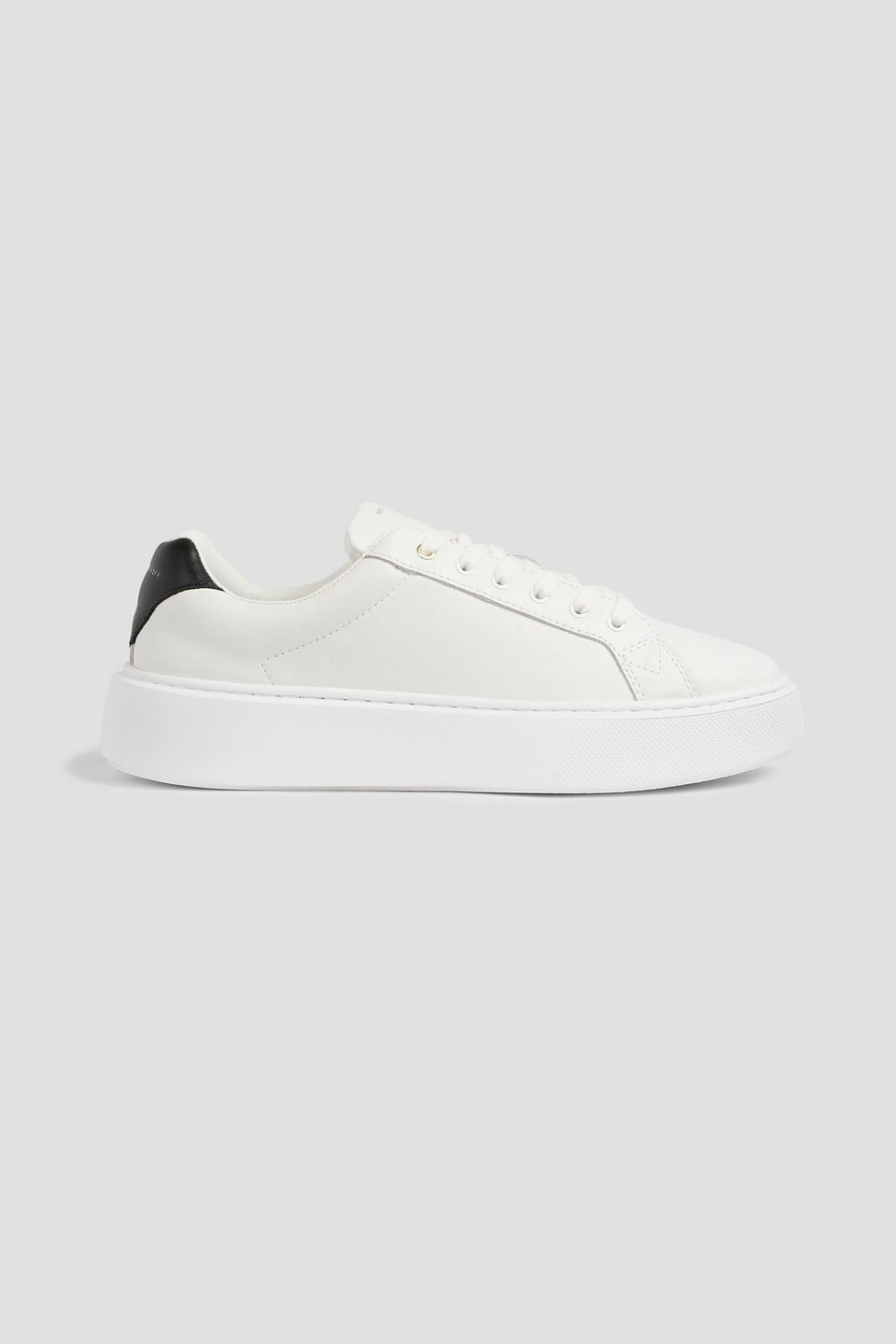 Rebecca Minkoff Alexi Leather Sneakers in White | Lyst