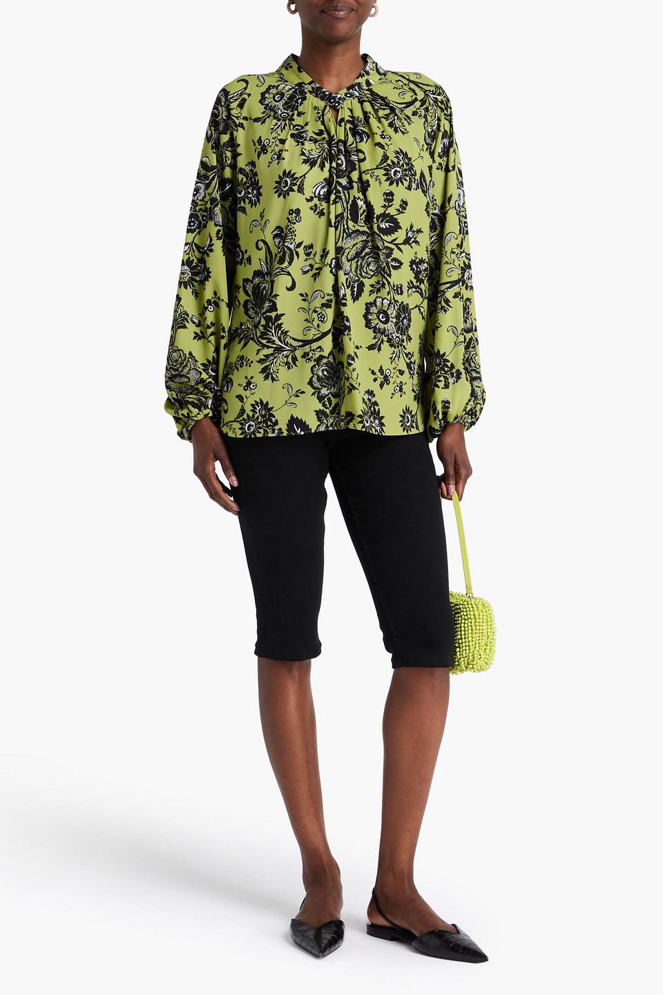 新作【DIANE VON FURSTENBERG】プリントストレッチトップス Bobbie Wrap Top – Diane von Furstenberg