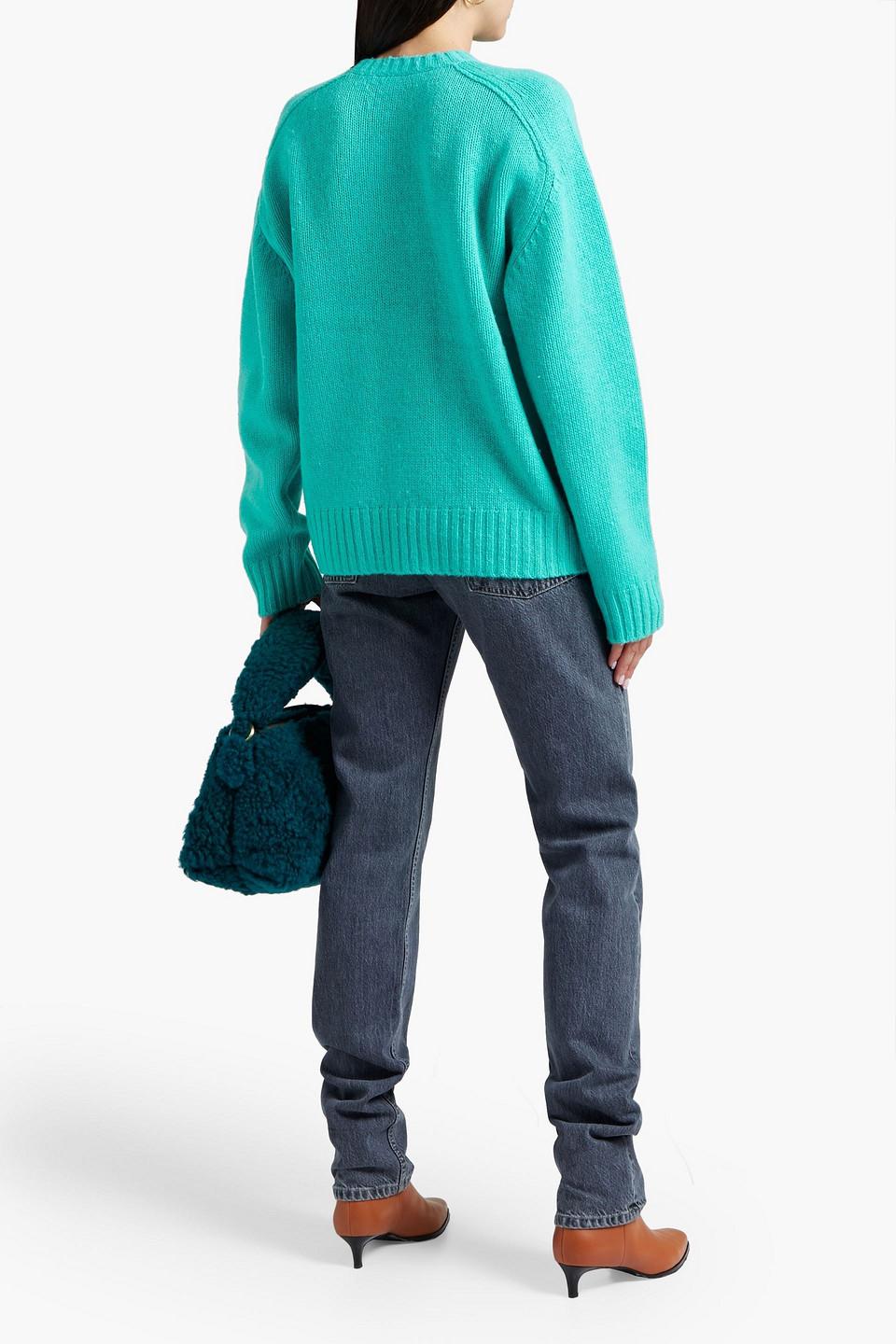 Acne Studios Oversized Wool Sweater in Blue | Lyst