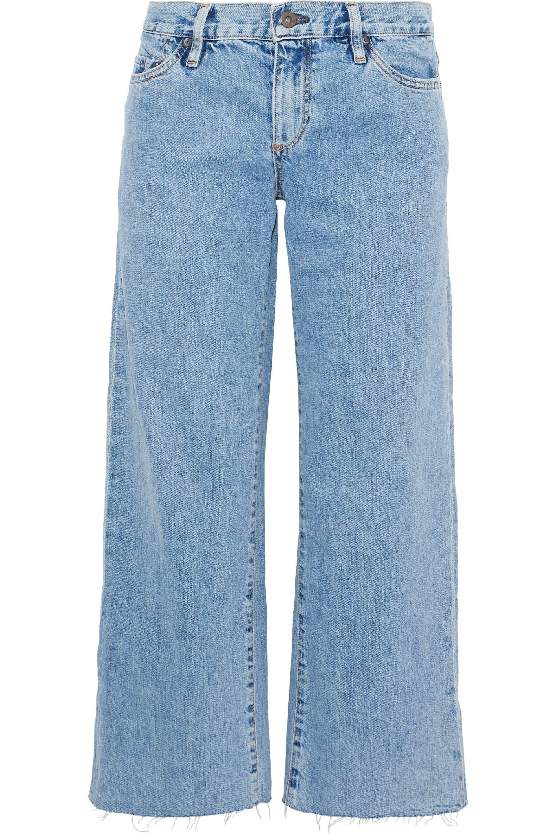 low rise wide leg jeans