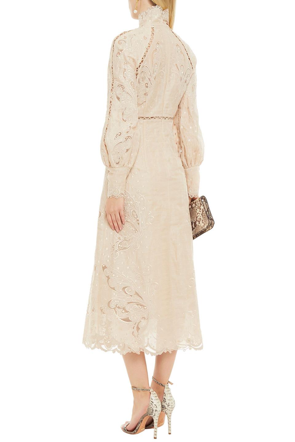 zimmermann super eight embroidered dress Classic Gothic Black Lace Embroidered A-Line Formal Dress With Ruffle –  WonderlandByLilian main image 1