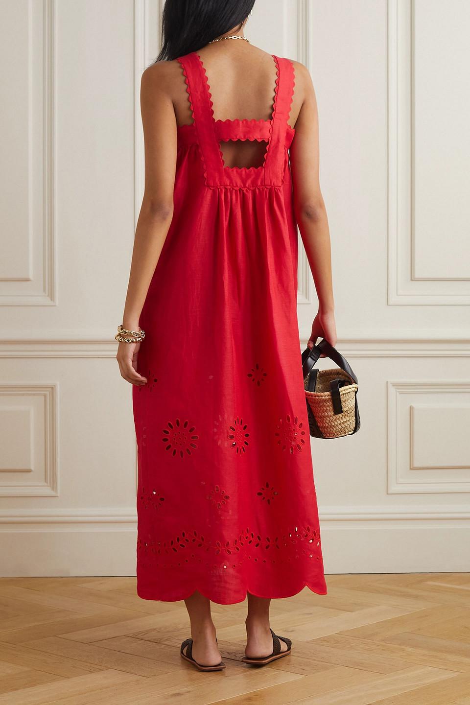 oroton red dress Oroton One Shoulder Red Maxi Gown Size 12