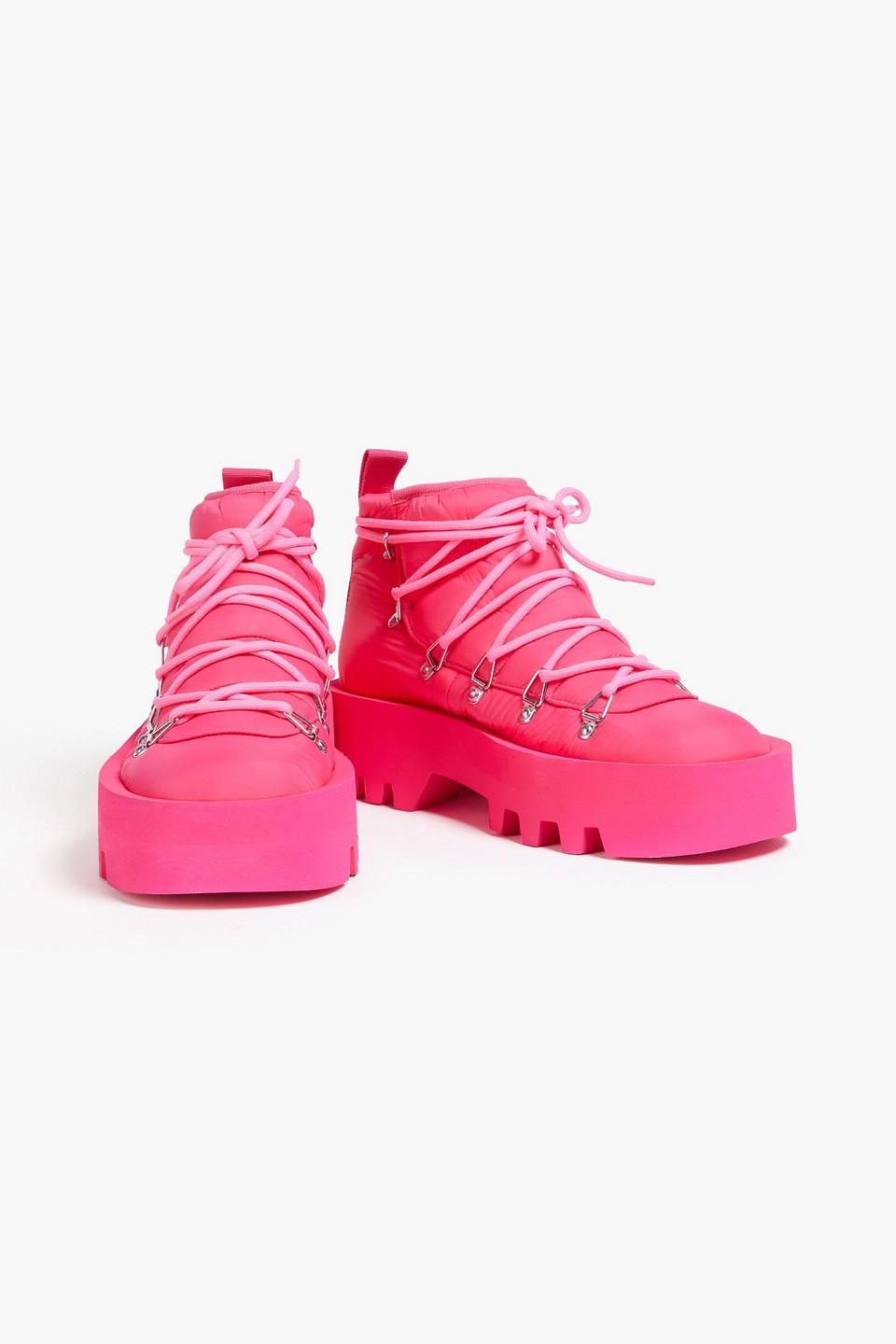 JW Anderson Quilted Shell Ankle Boots in Pink Lyst UK
