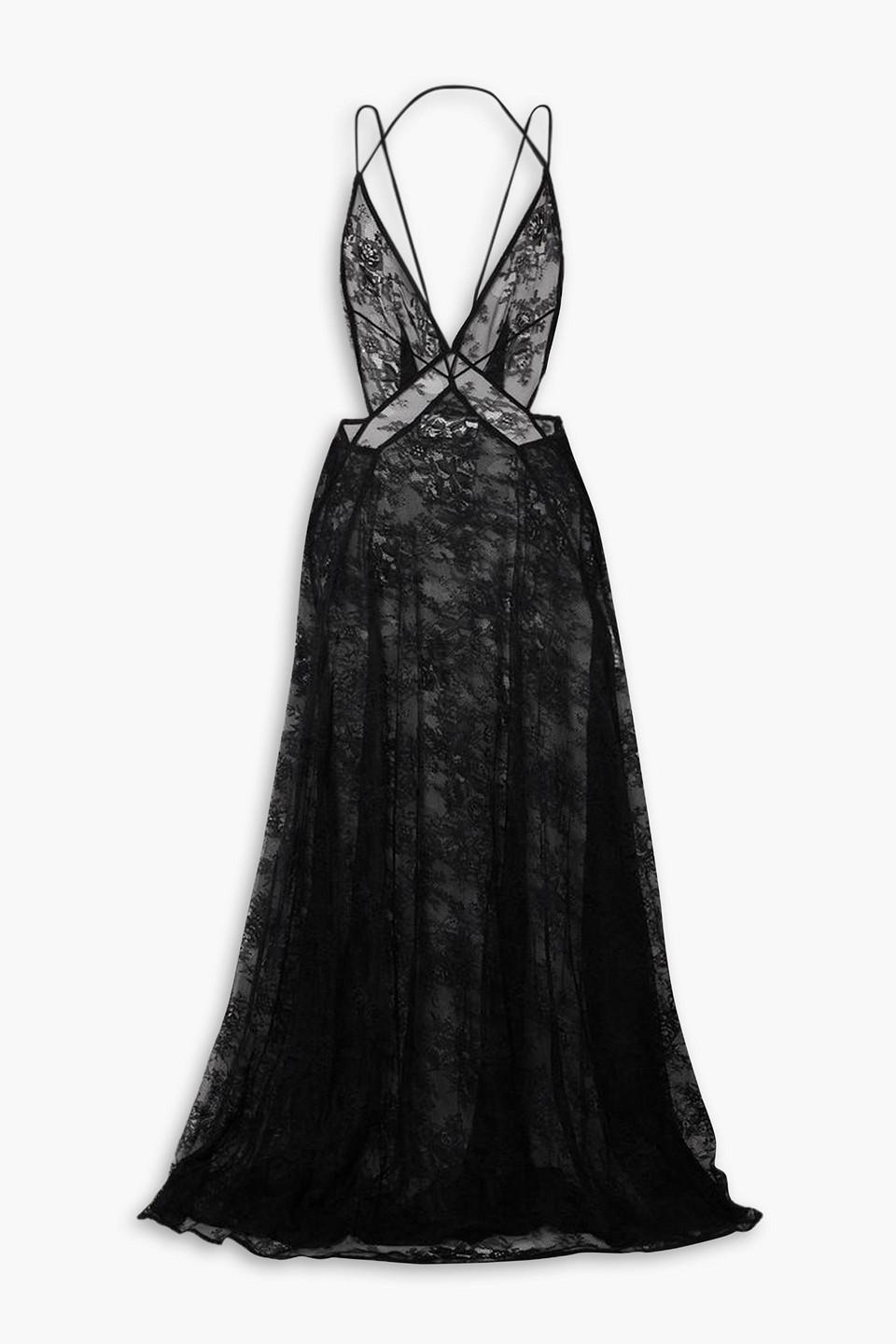 metallic lace sheath dress Mori Lee 49110 - Long Lace, Foiled Jersey Sheath Dress main image 1