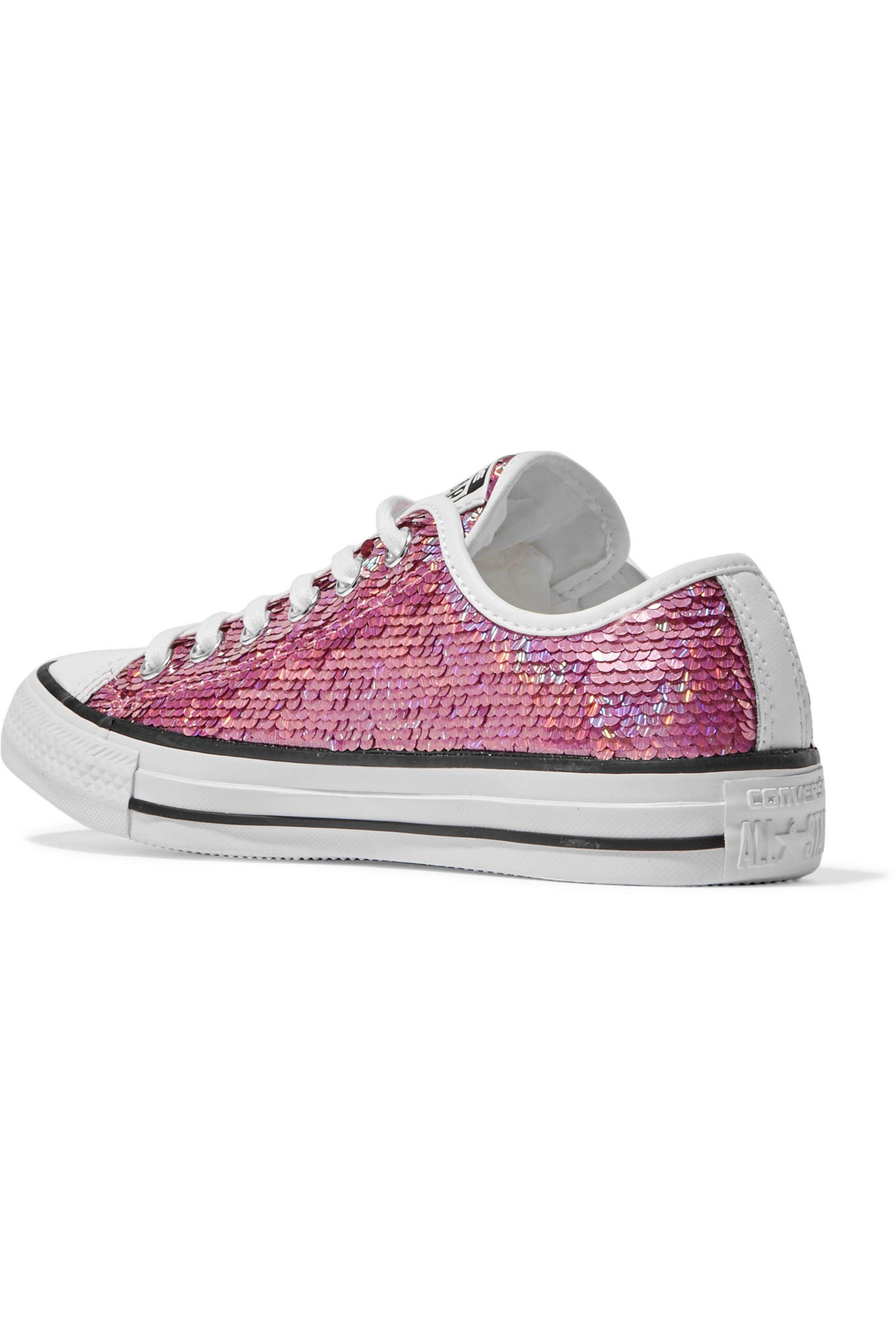 womens pink sparkly converse