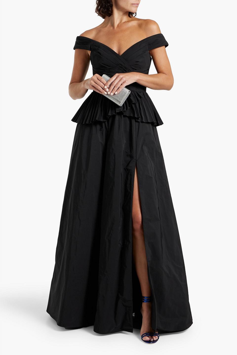 Taffeta Gown Marchesa Off The Shoulder Gown Marchesa Off-the