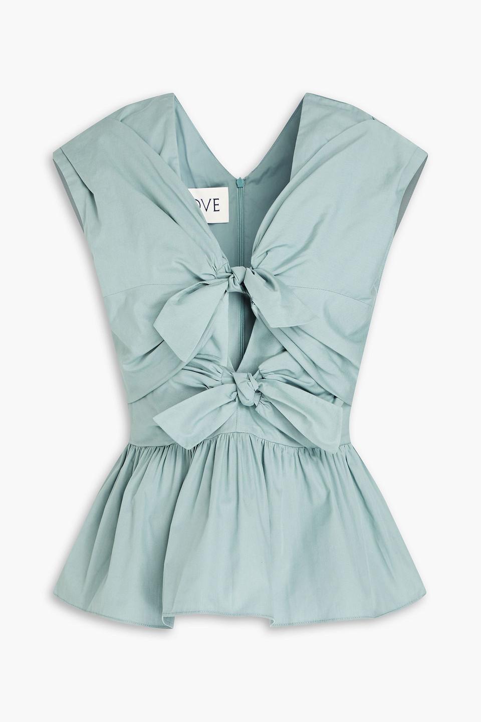 UJOH 80/2 Cotton Poplin Bow Tie Flare（UJOH/ウジョー】ワンピース  