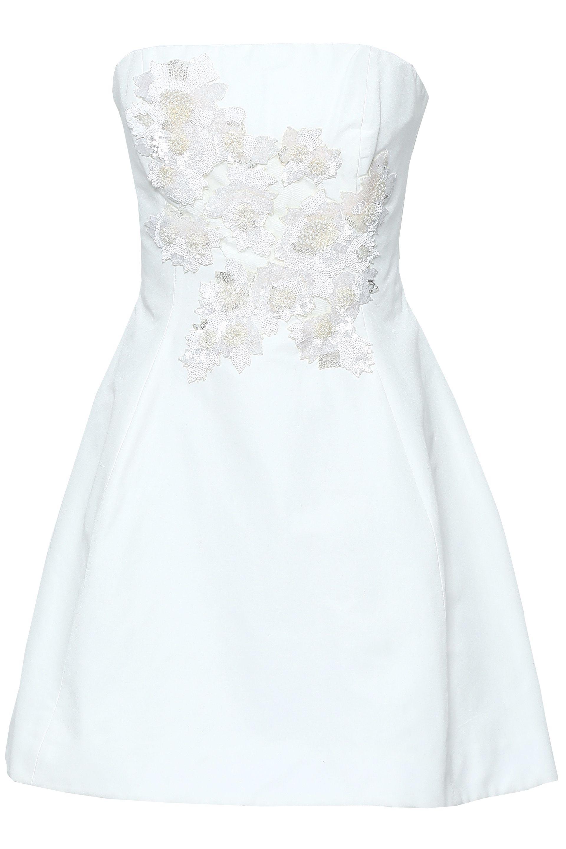 Marchesa notte Strapless Sequin 