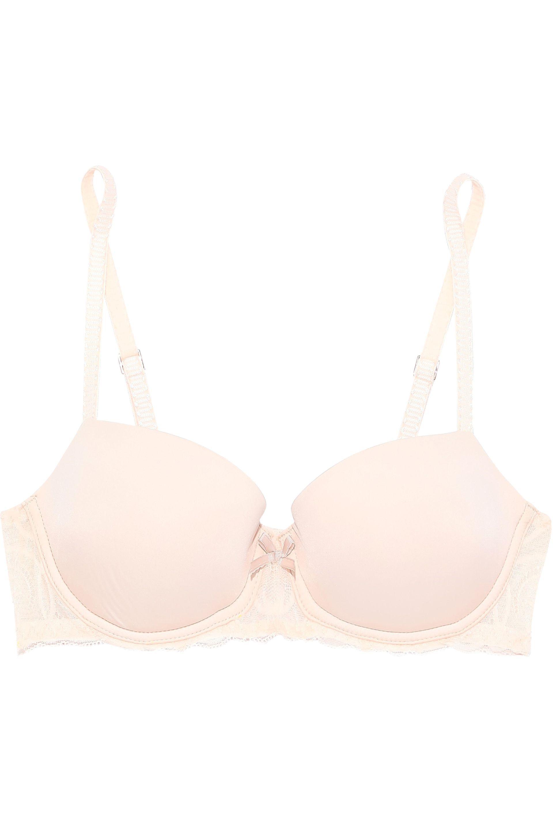 Cosabella Evolved Lacepaneled Satin Underwired Bra Pastel Pink Lyst