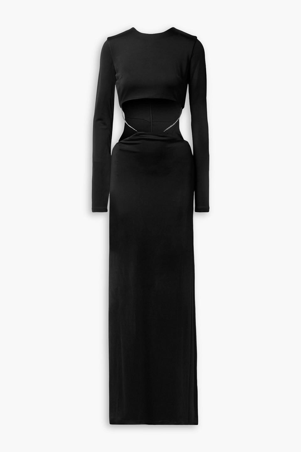 Et Ochs Thea Ruched Glossy Jersey Gown | Neiman Marcus