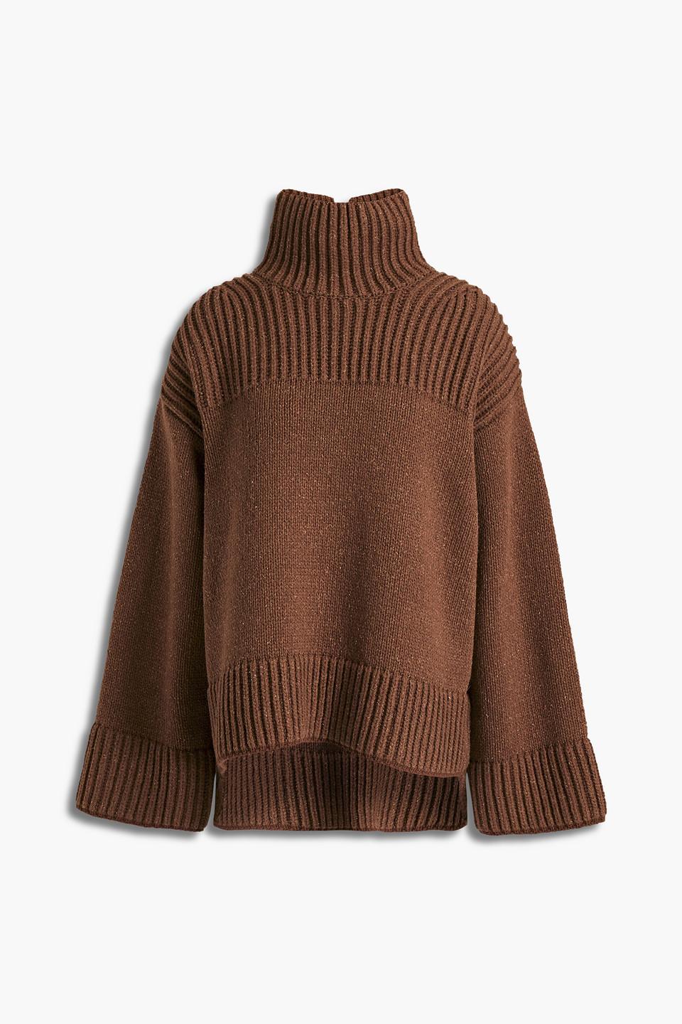 Acne Studios Oversized Donegal Ribbed-knit Turtleneck Sweater in