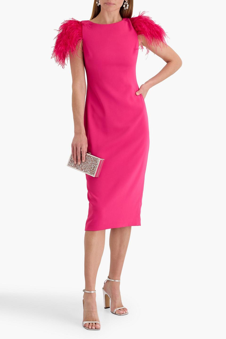 strapless open back dress Asta Resort Natalia Mini - Pink