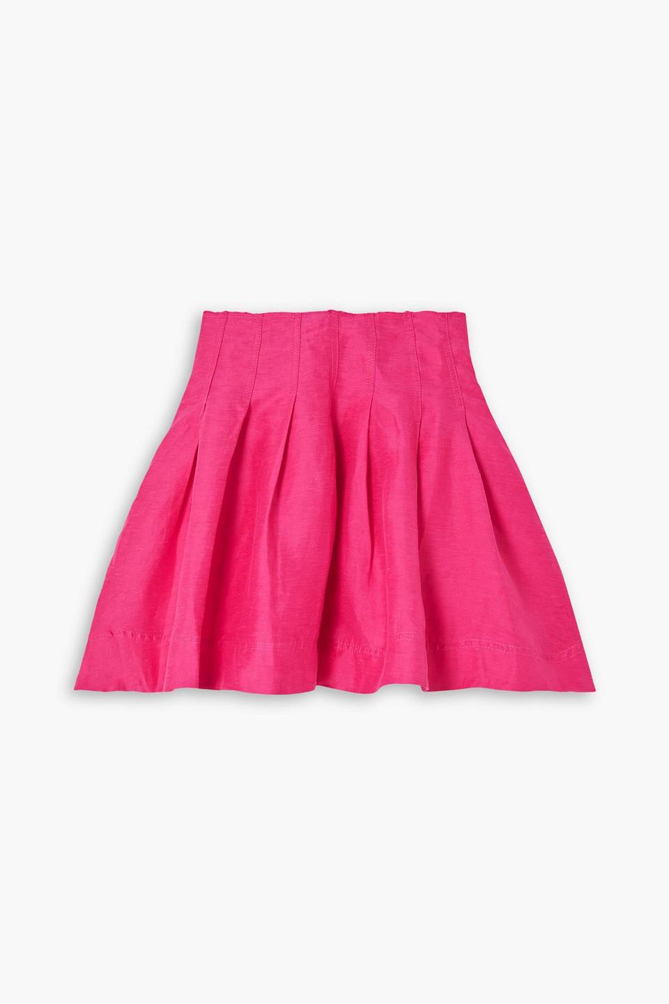 Gagess Linen Mini Skirt ピンク Gagess Linen Mini Skirt ピンク