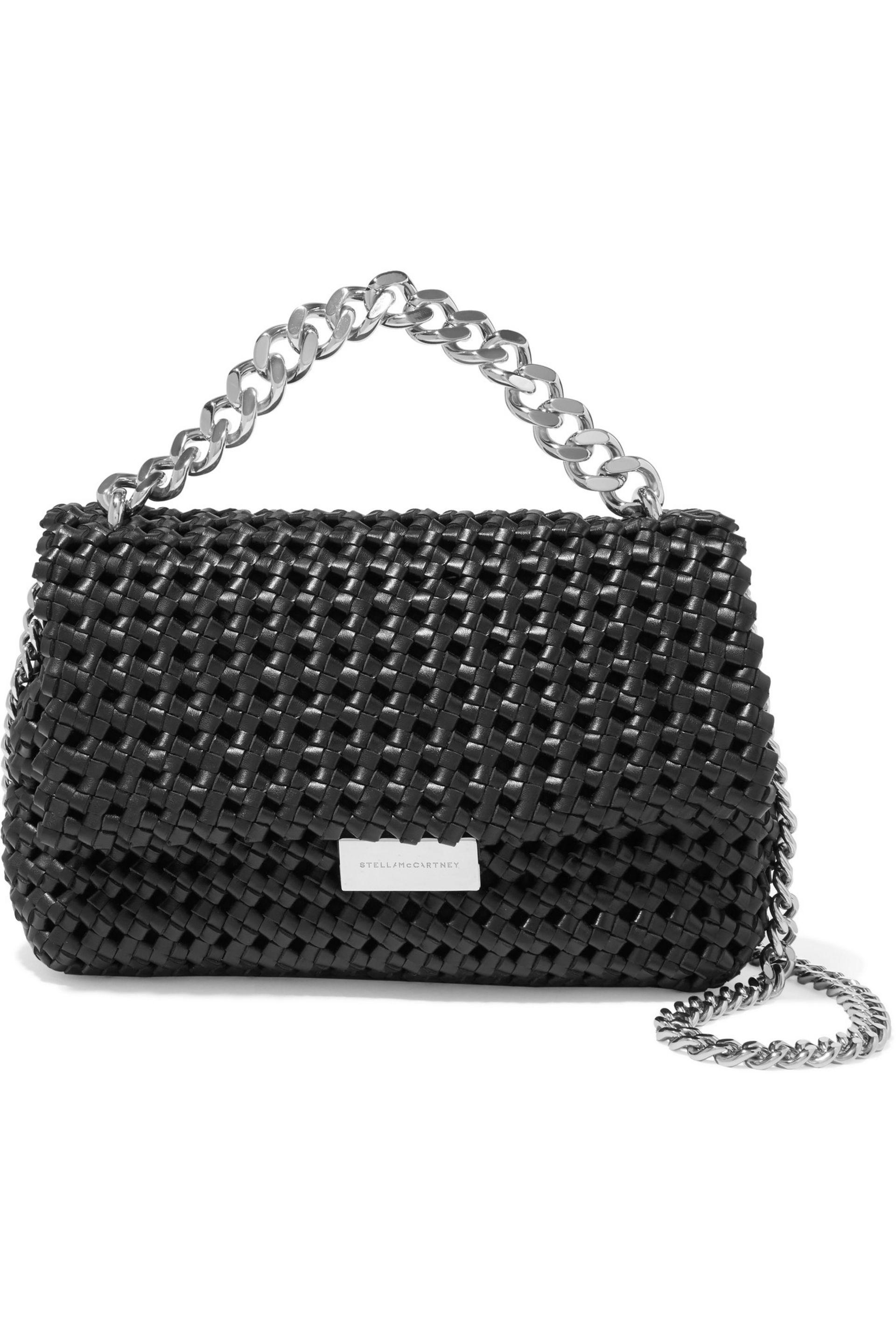 Becks Woven Faux Leather Shoulder Bag Becks Woven Faux Leather Shoulder Bag