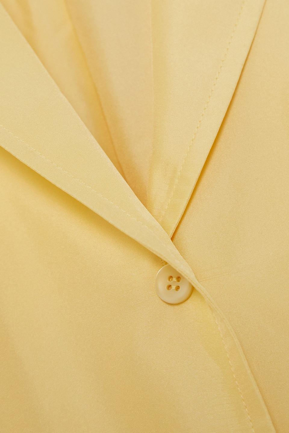 TOTEME Silk Shirt in Yellow | Lyst