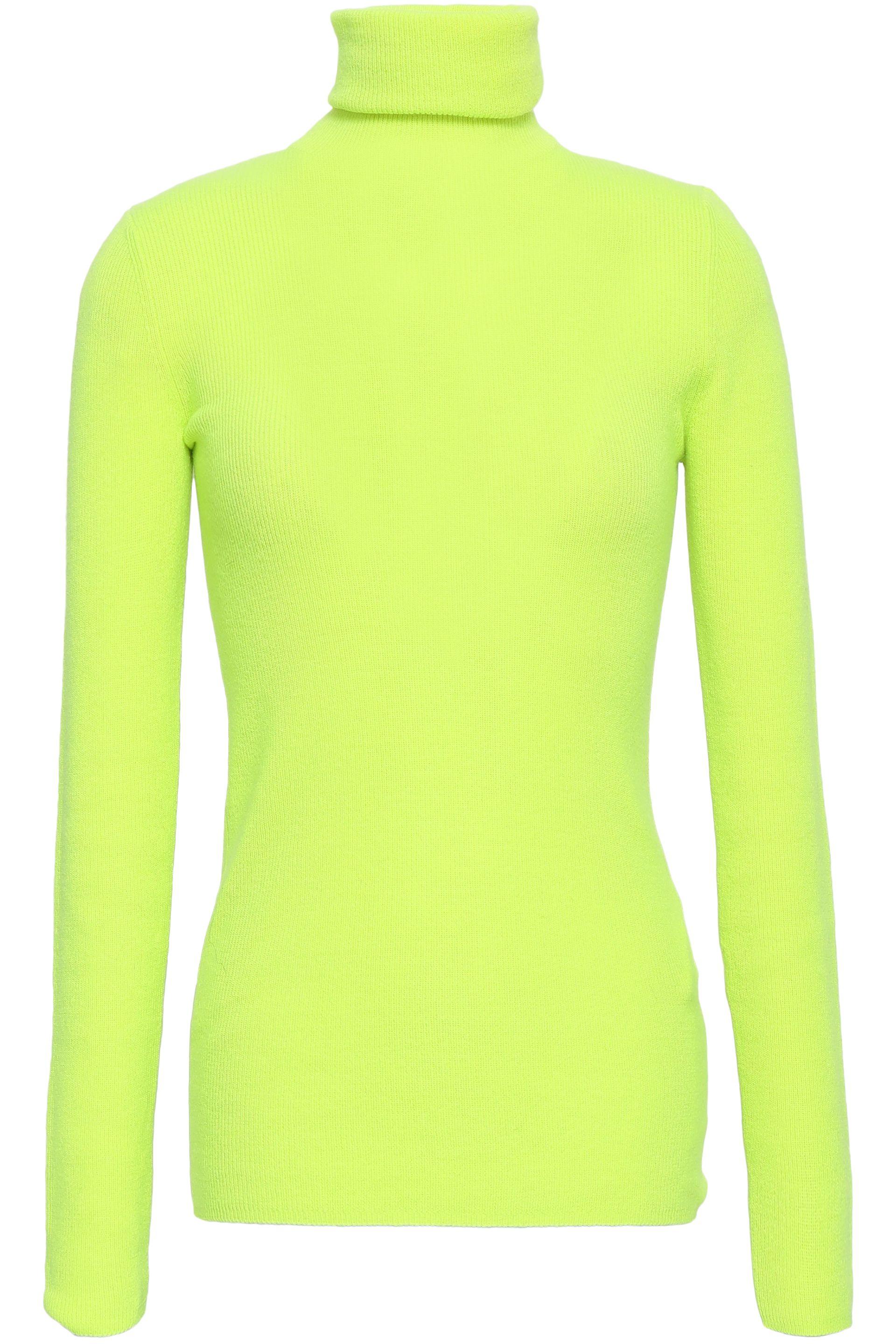 Christopher Kane Neon Cashmere Turtleneck Sweater Bright Yellow - Lyst