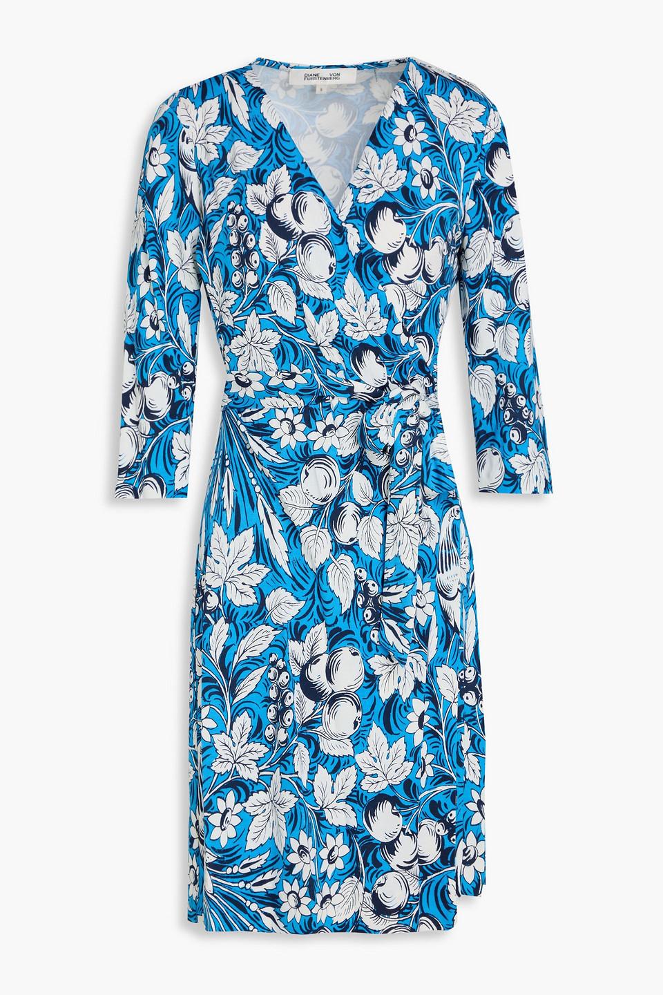 Julian Dress Diane Von Furstenberg Blue Wrap Dress Diane Von