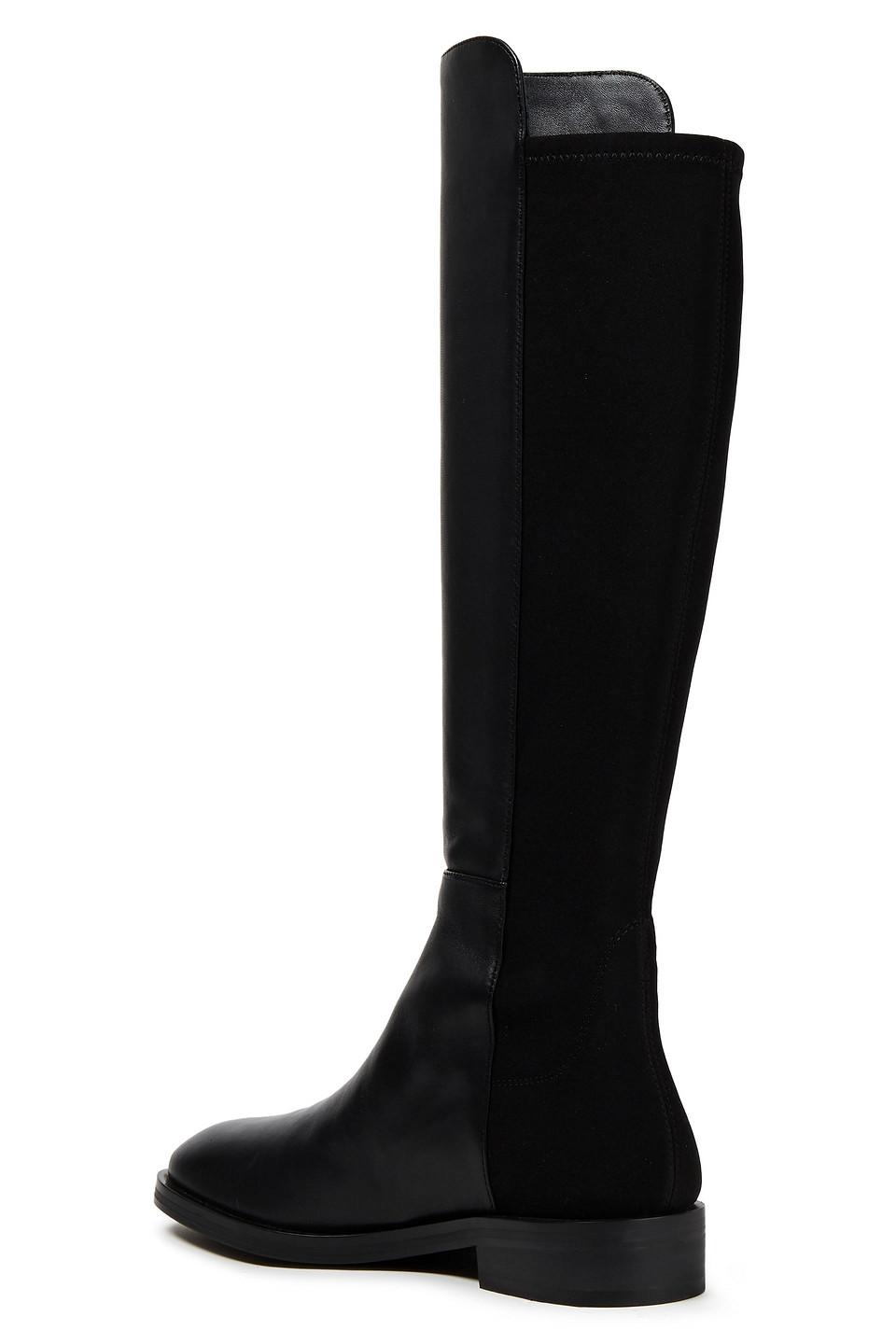 【STUART WEITZMAN】Keelan レザー ネオプレン ニーハイブーツ Amazon.com | Stuart Weitzman Keelan Zip Boot Black 5 M | Mid