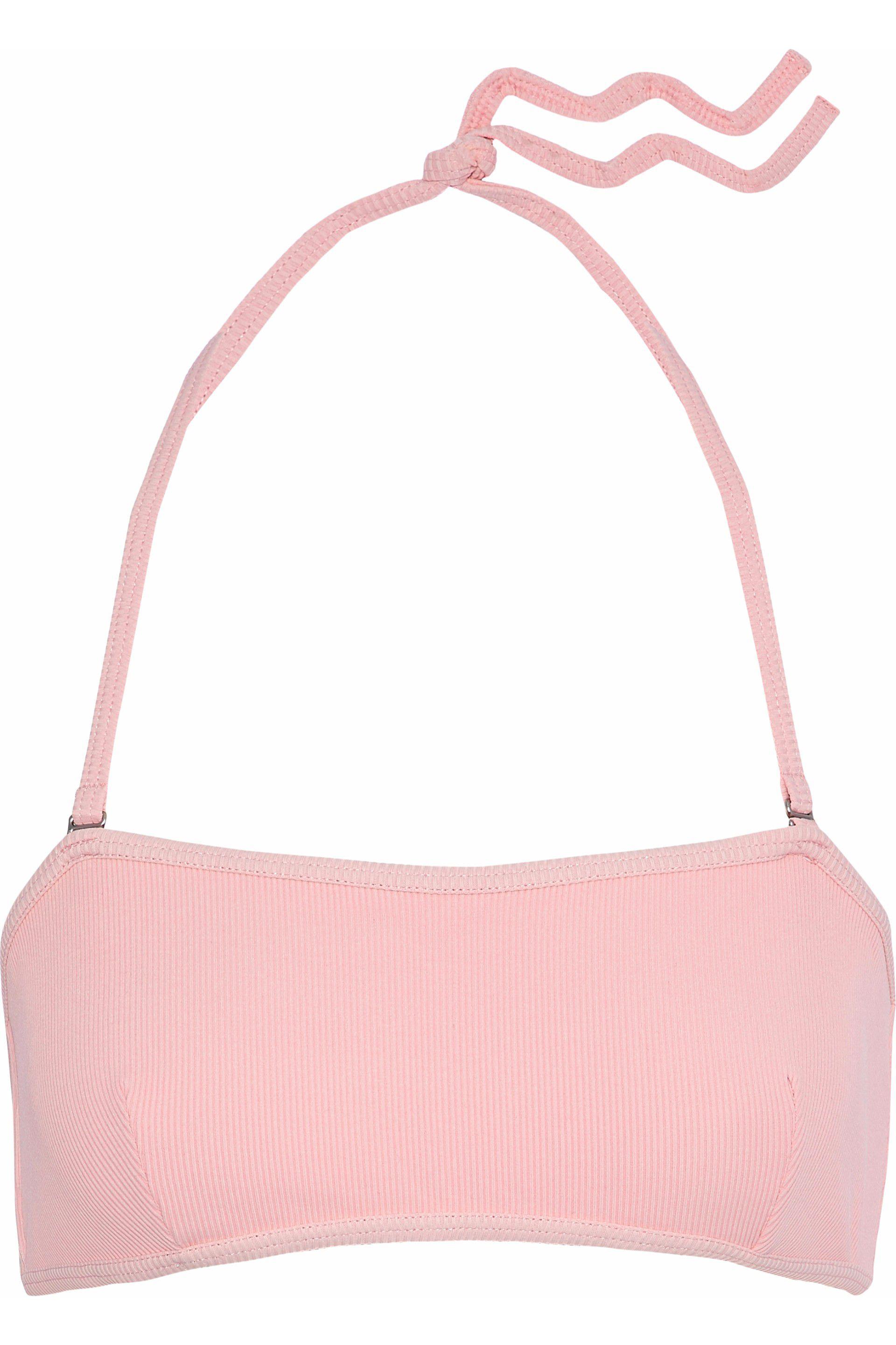 baby pink bandeau bikini
