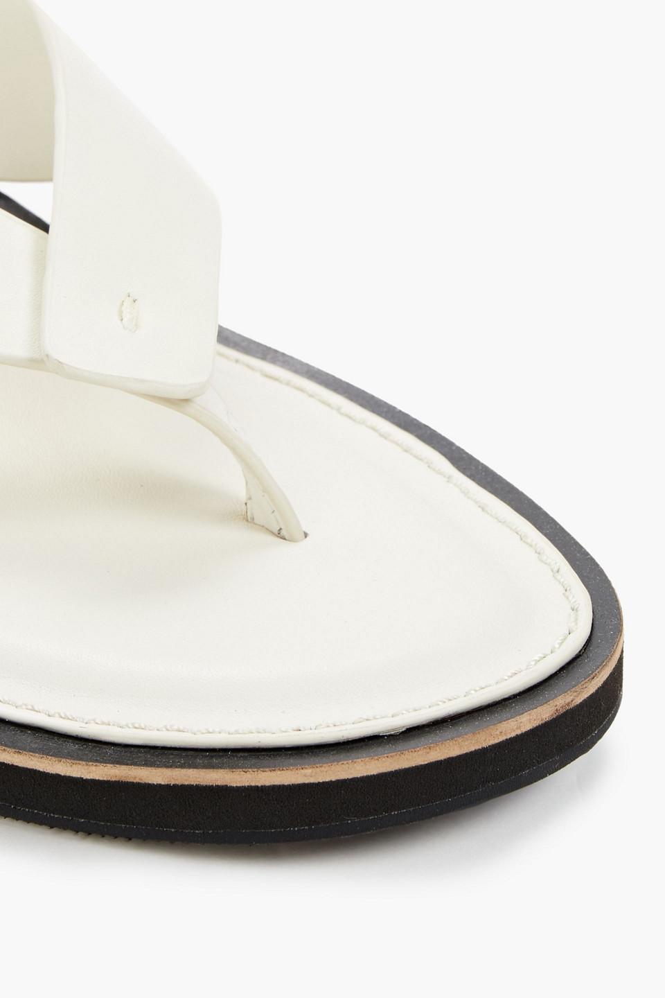 Rag & bone parker online leather platform flip flops