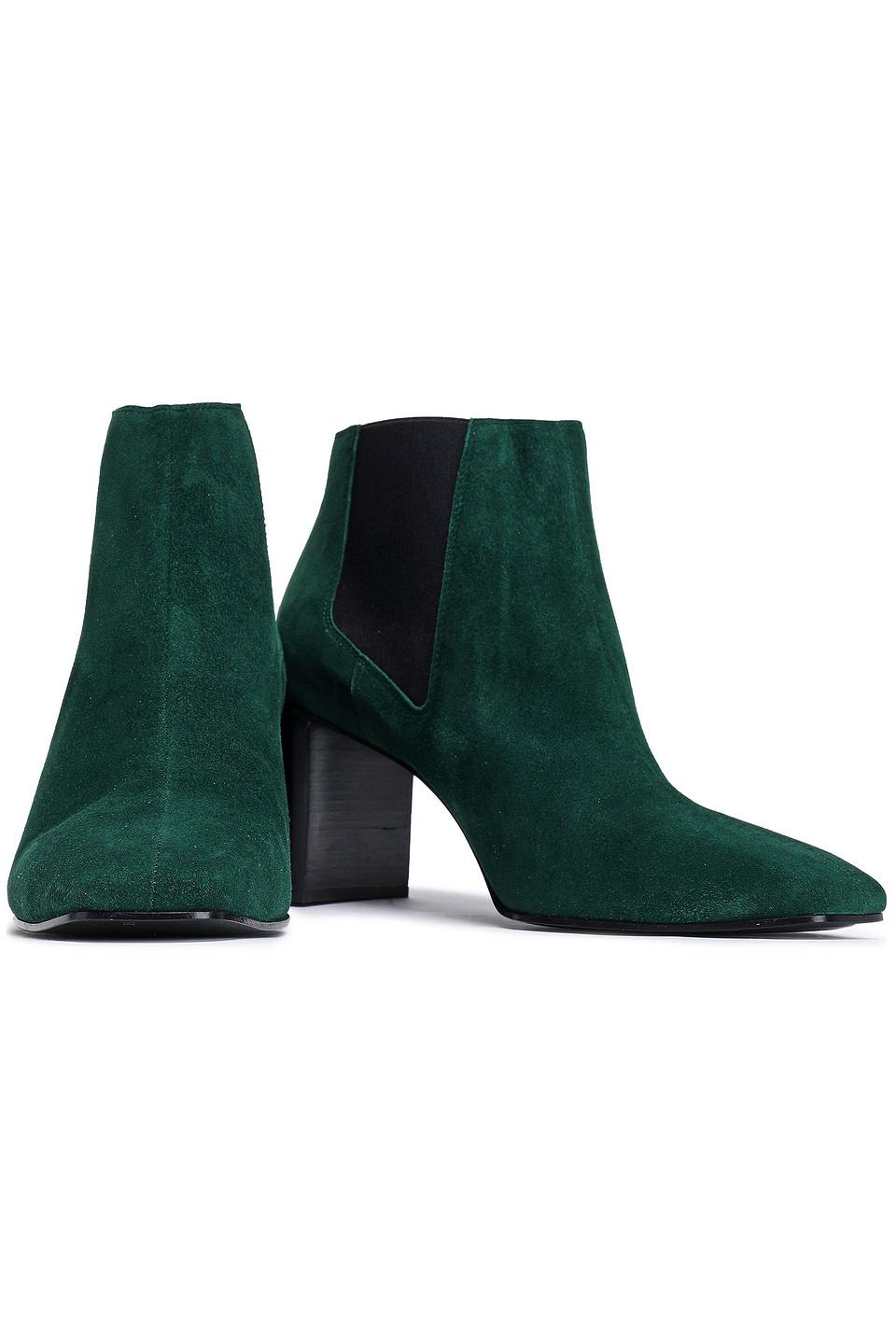 Rag & Bone Suede Ankle Boots Emerald in Green | Lyst