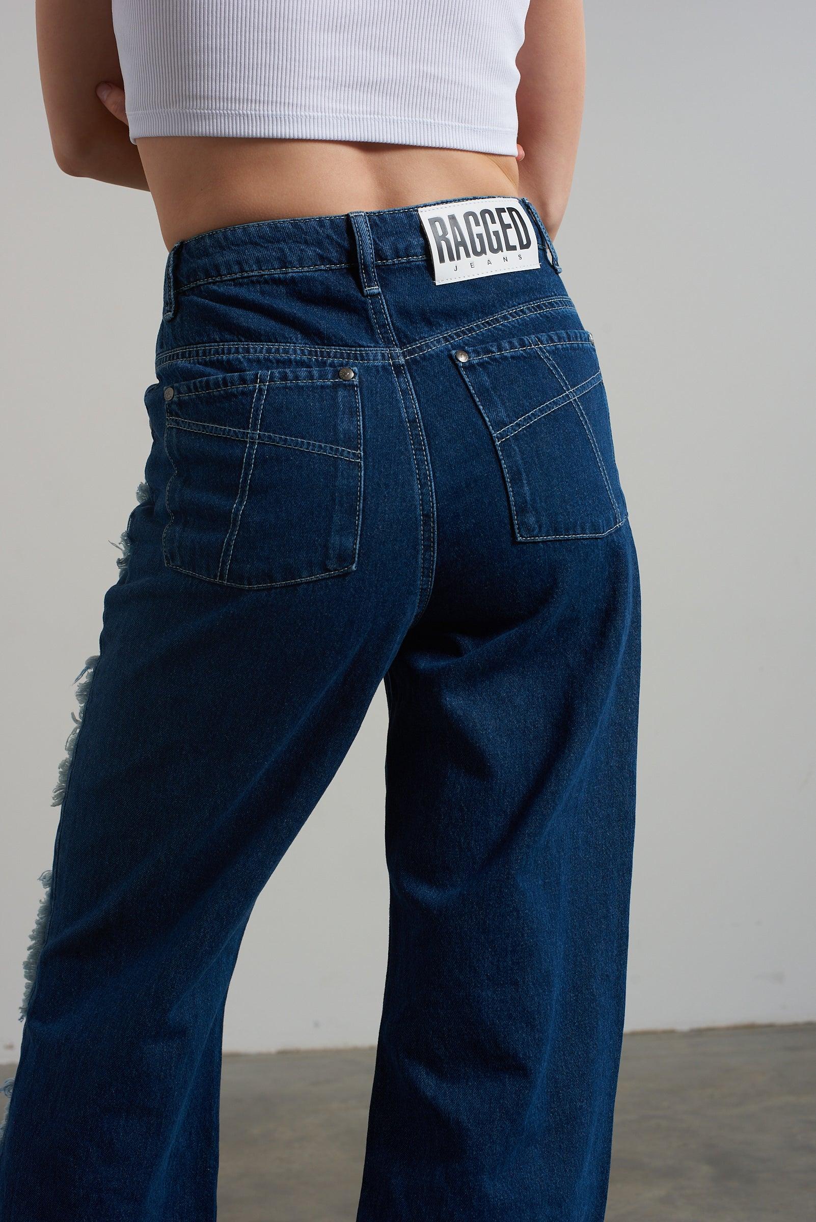 The Ragged Priest Rubic Baggy Jean Blue | Lyst