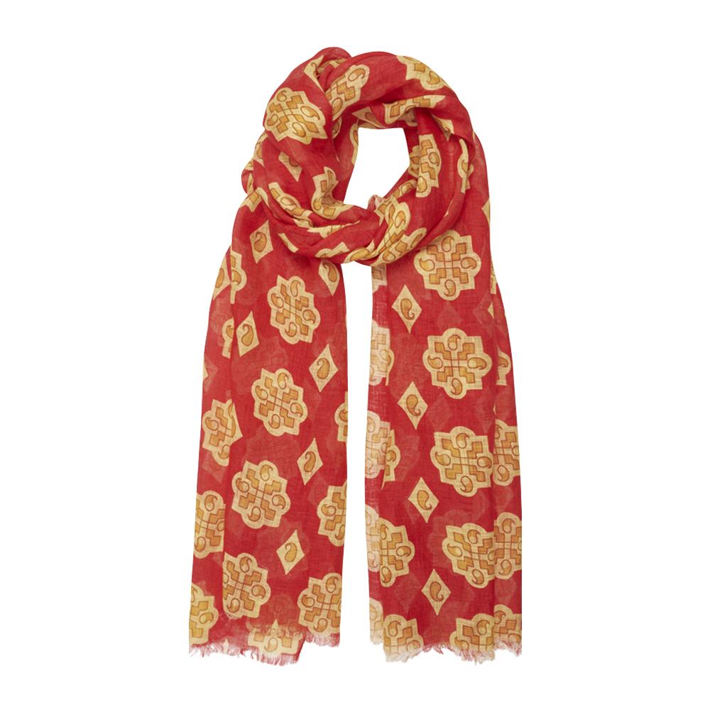 yellow linen scarf