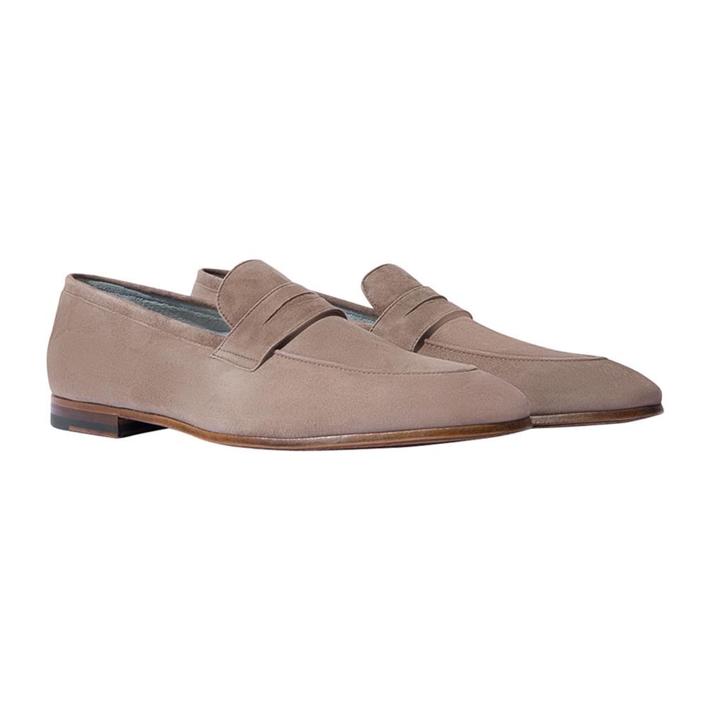 SCAROSSO Taupe Suede Marzio Loafers in Grey (Gray) for Men - Lyst
