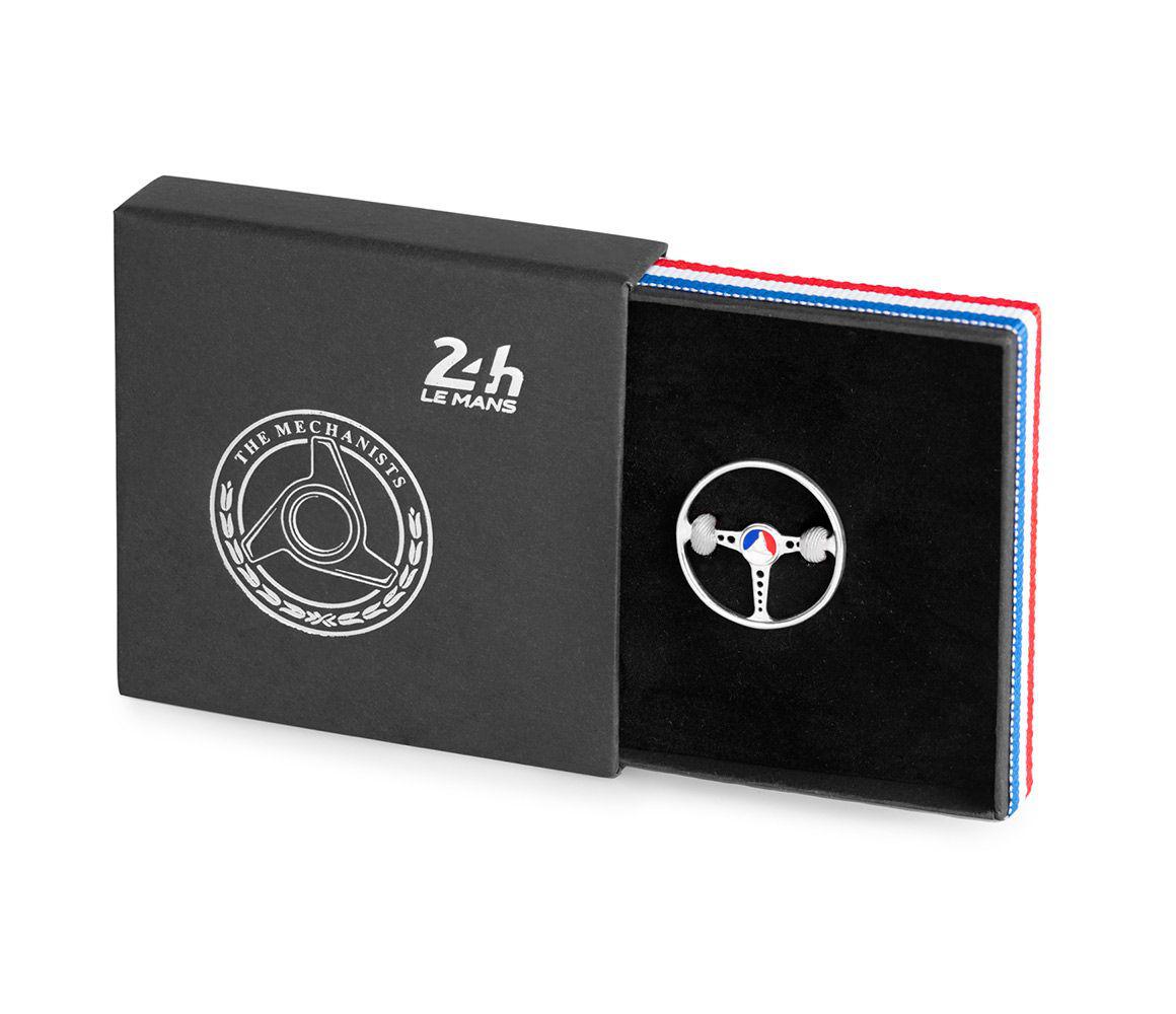 Lyst The Mechanists Sterling Silver On White Cord 24h Le Mans Le Mans Steering Wheel Bracelet For View Fullscreen