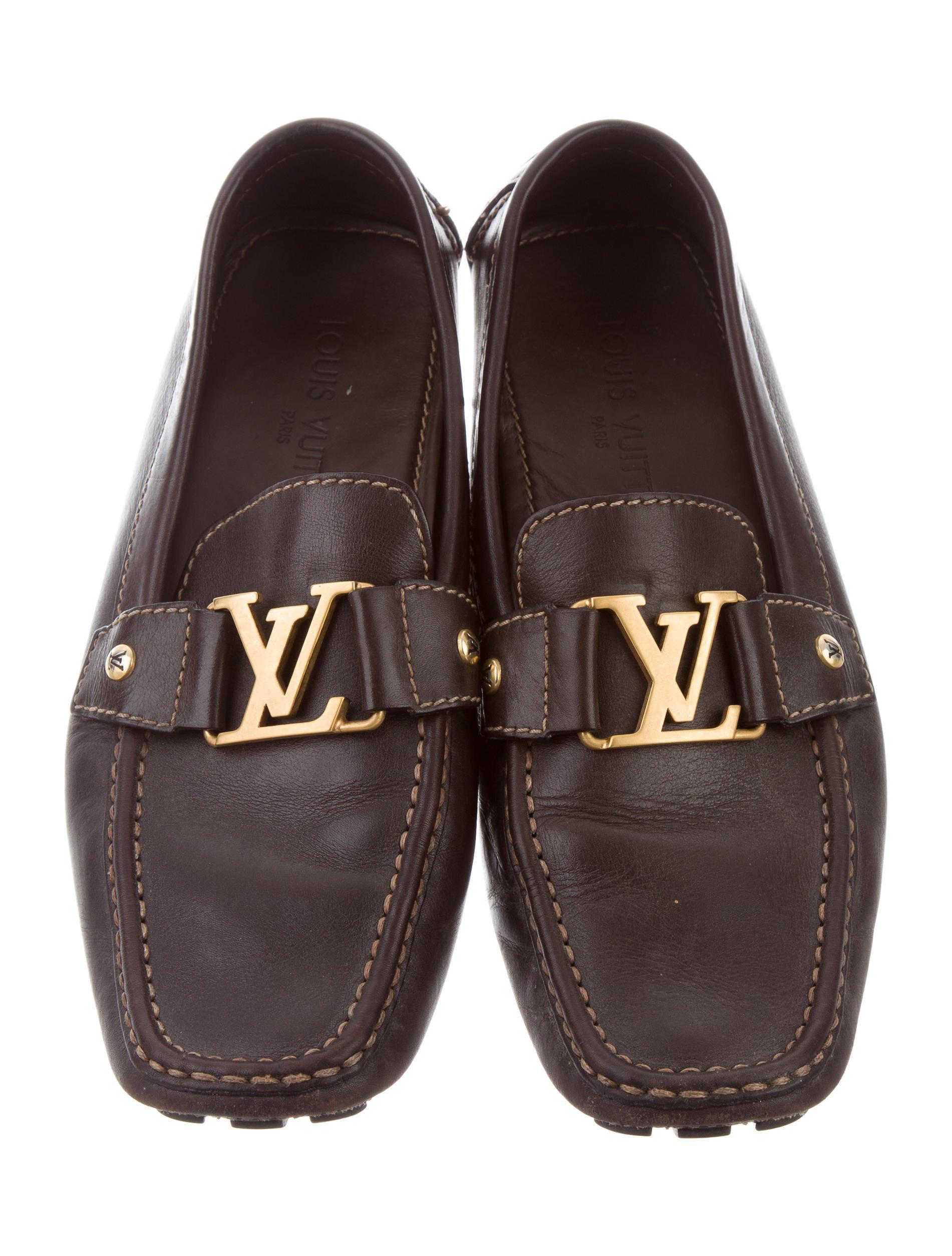 Lyst - Louis Vuitton Monte Carlo Initiales Driving Loafers Brown in Brown for Men