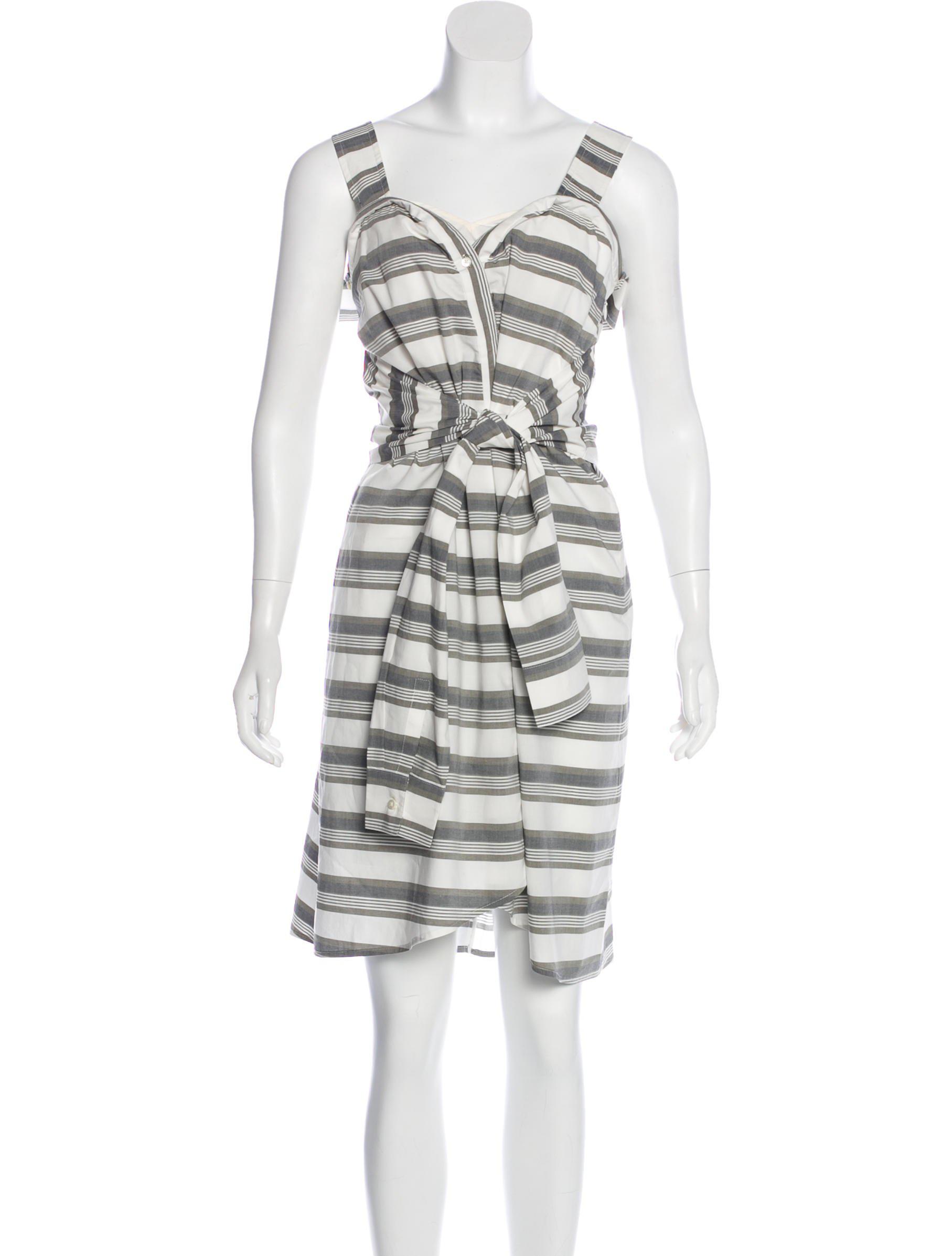 10 Knee Length Grey Dress