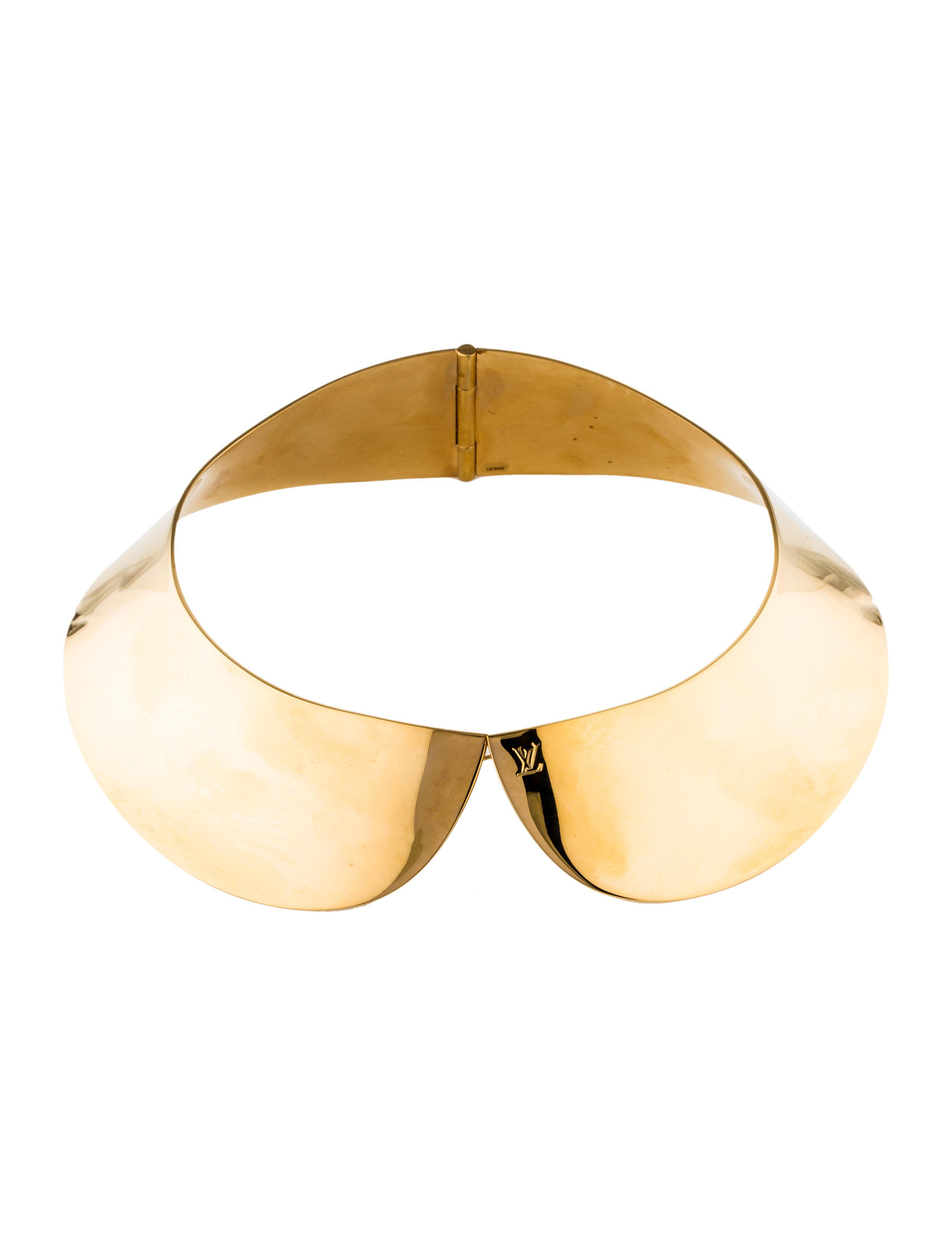 Lyst - Louis Vuitton Lock Me Collar Necklace Gold in Metallic
