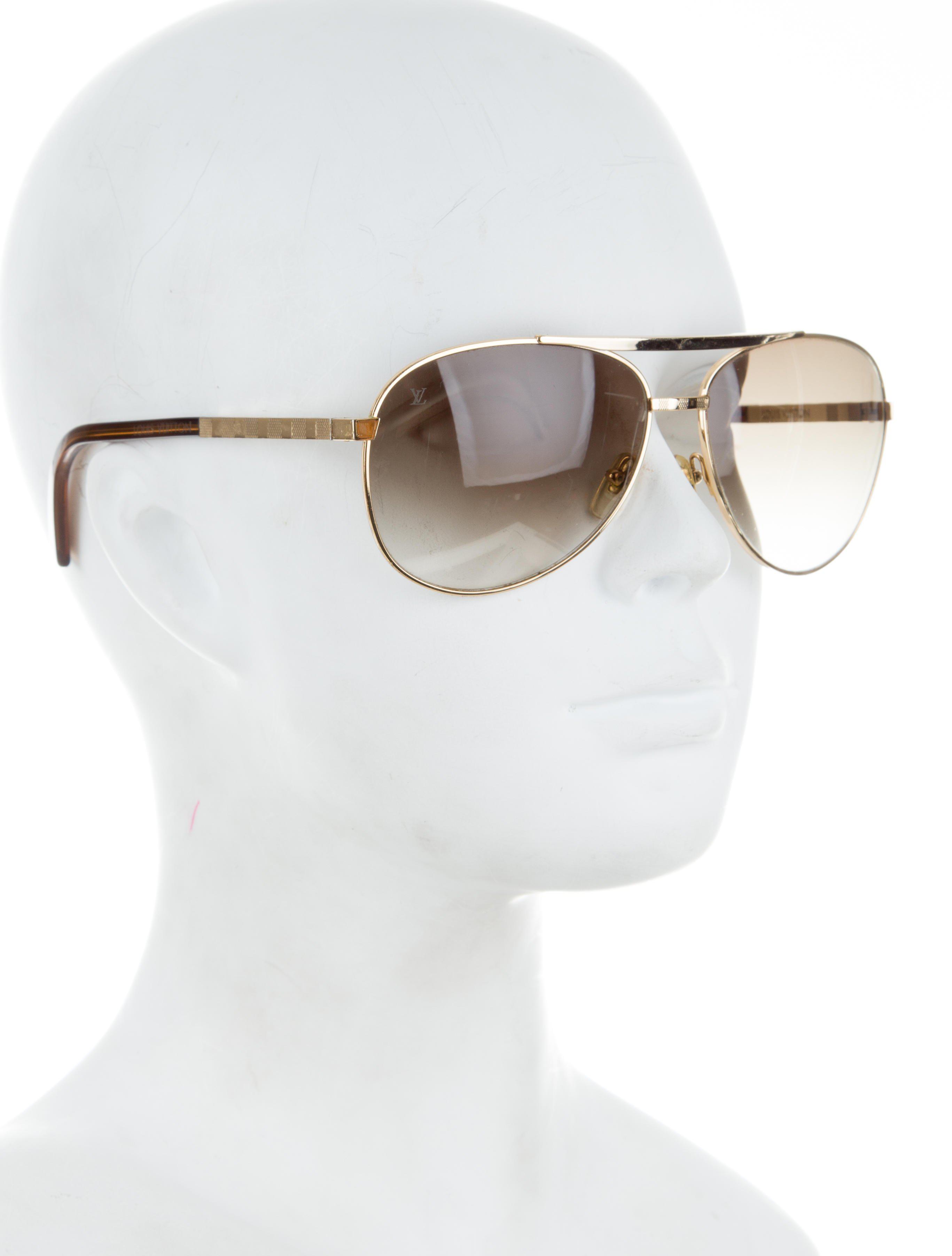 Lyst - Louis Vuitton Attitude Pilote Sunglasses Gold in Metallic