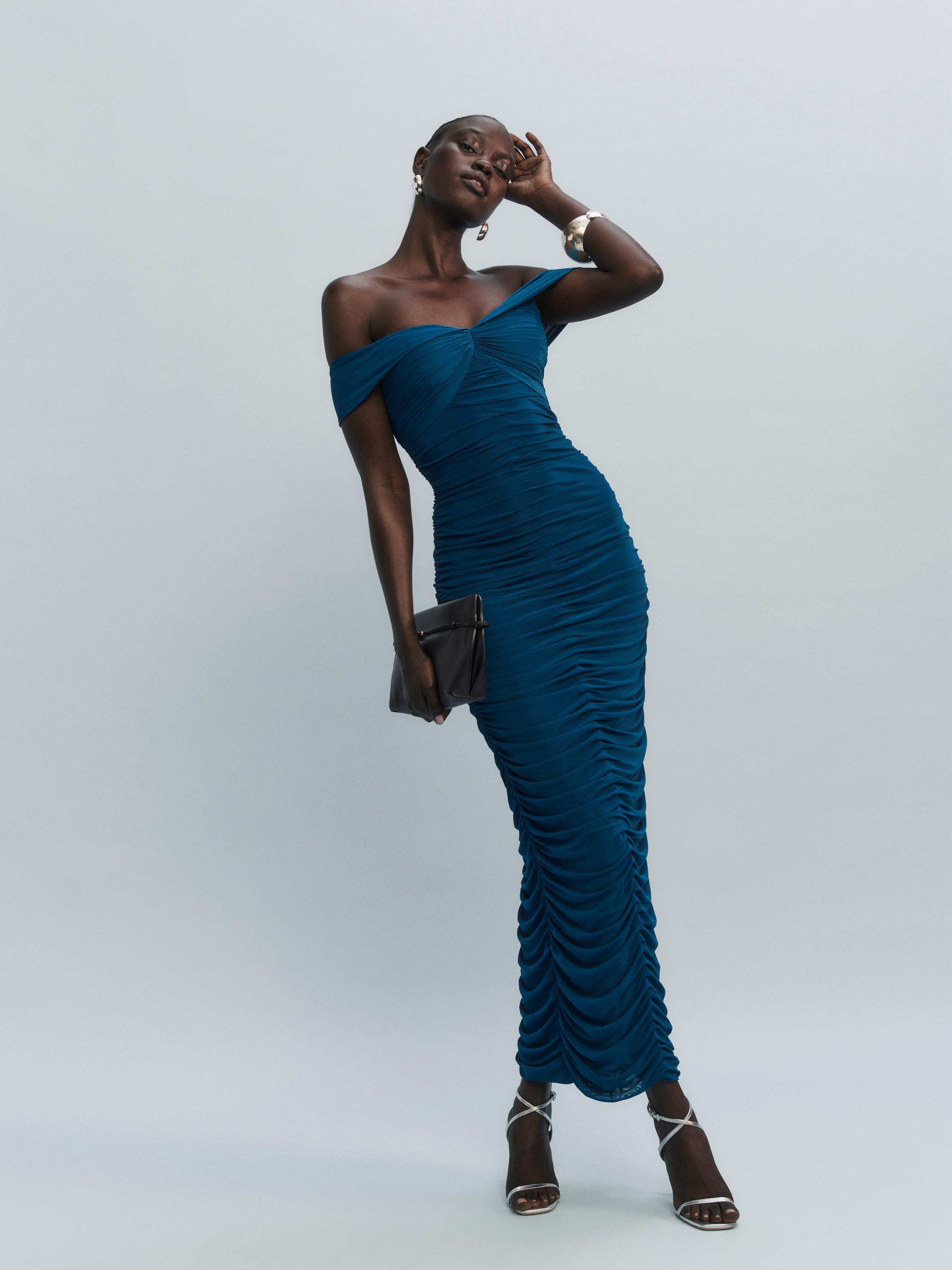 polo dress navy blue The Knit Polo Dress main image 1