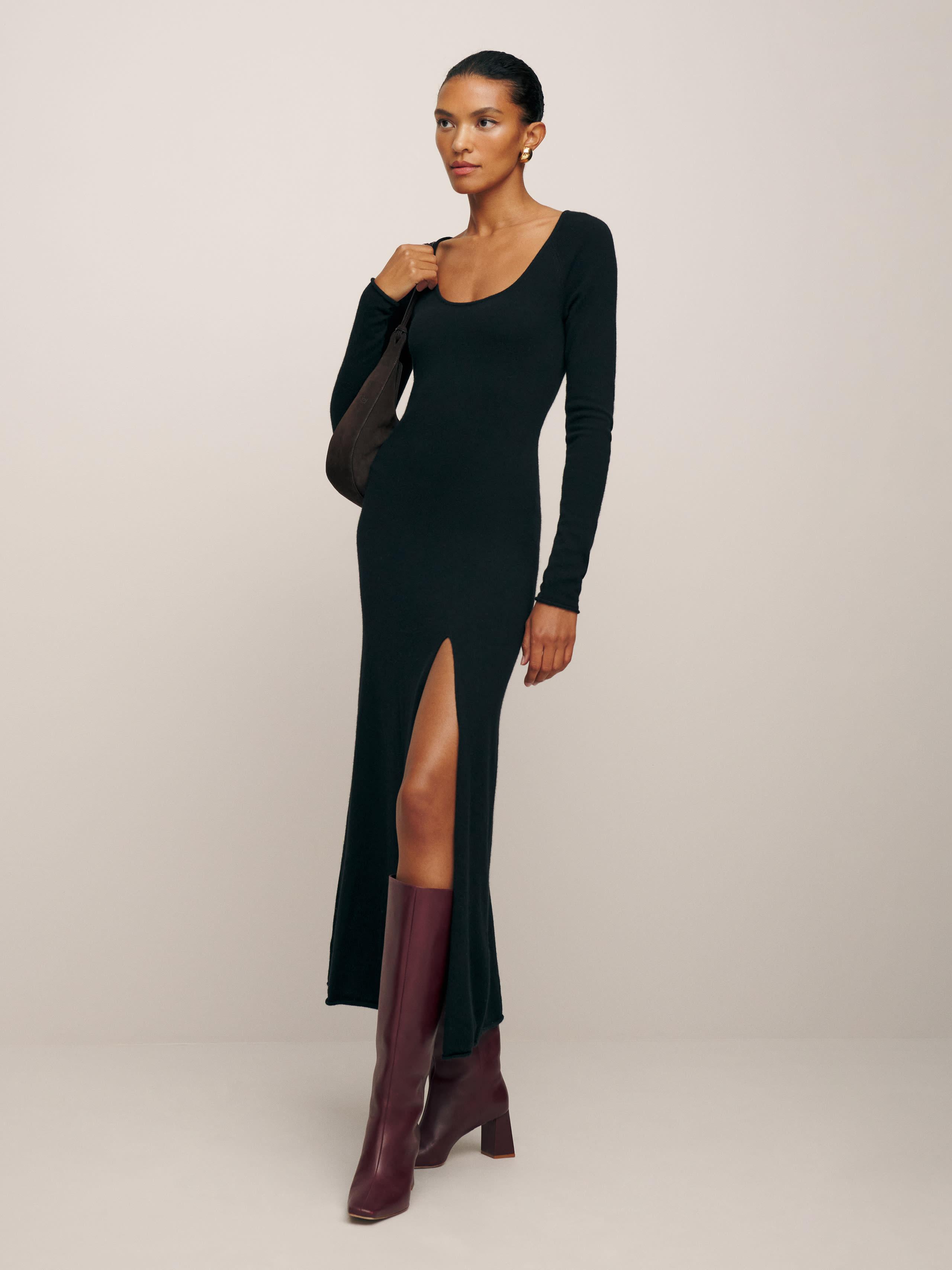 Reformation Jennita Cashmere Dress in Natural | Lyst Reformation Jennita Cashmere Dress in Natural | Lyst