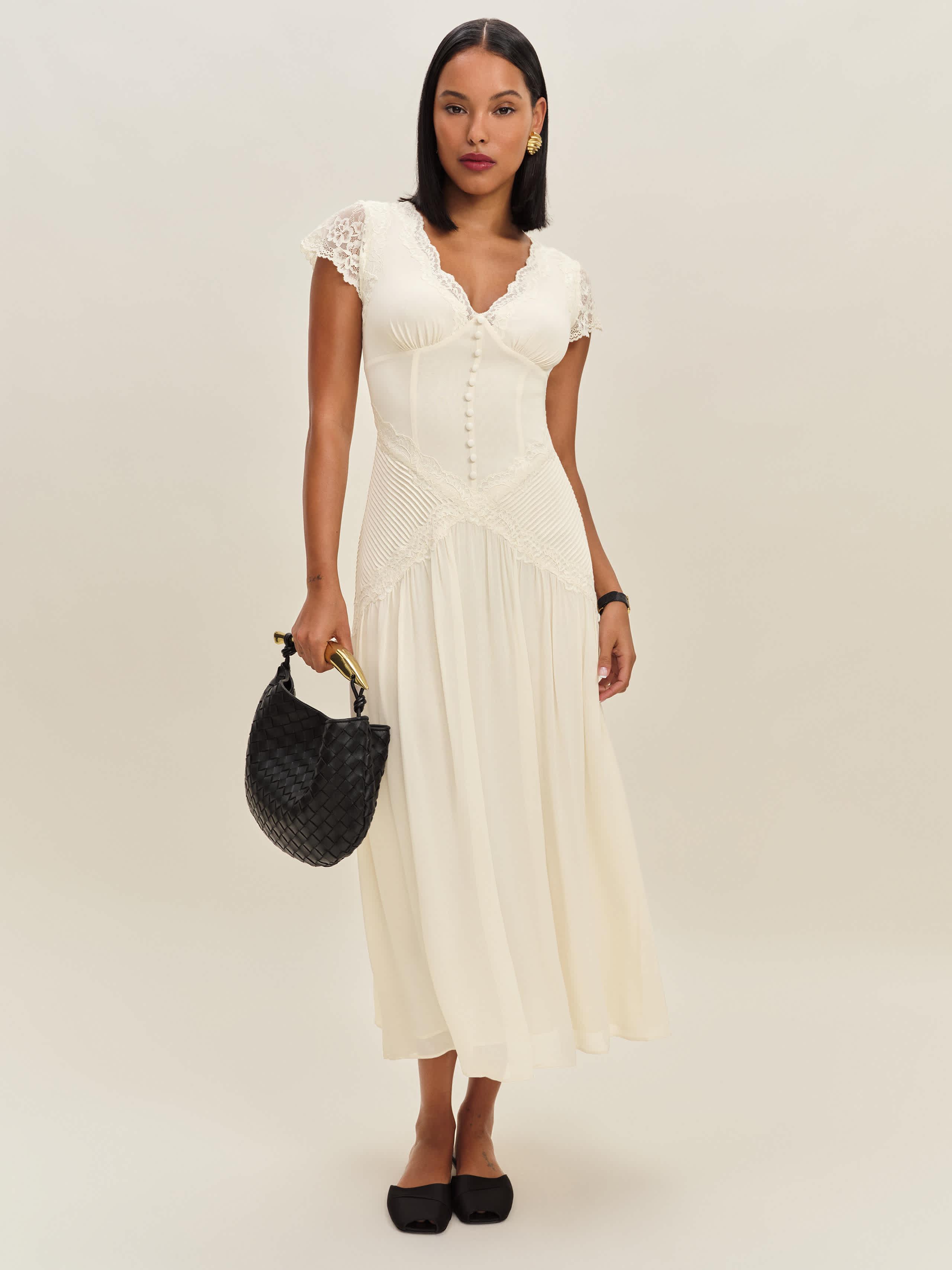 white aline dress plus size Long Off-White Plus-Size Formal Dress