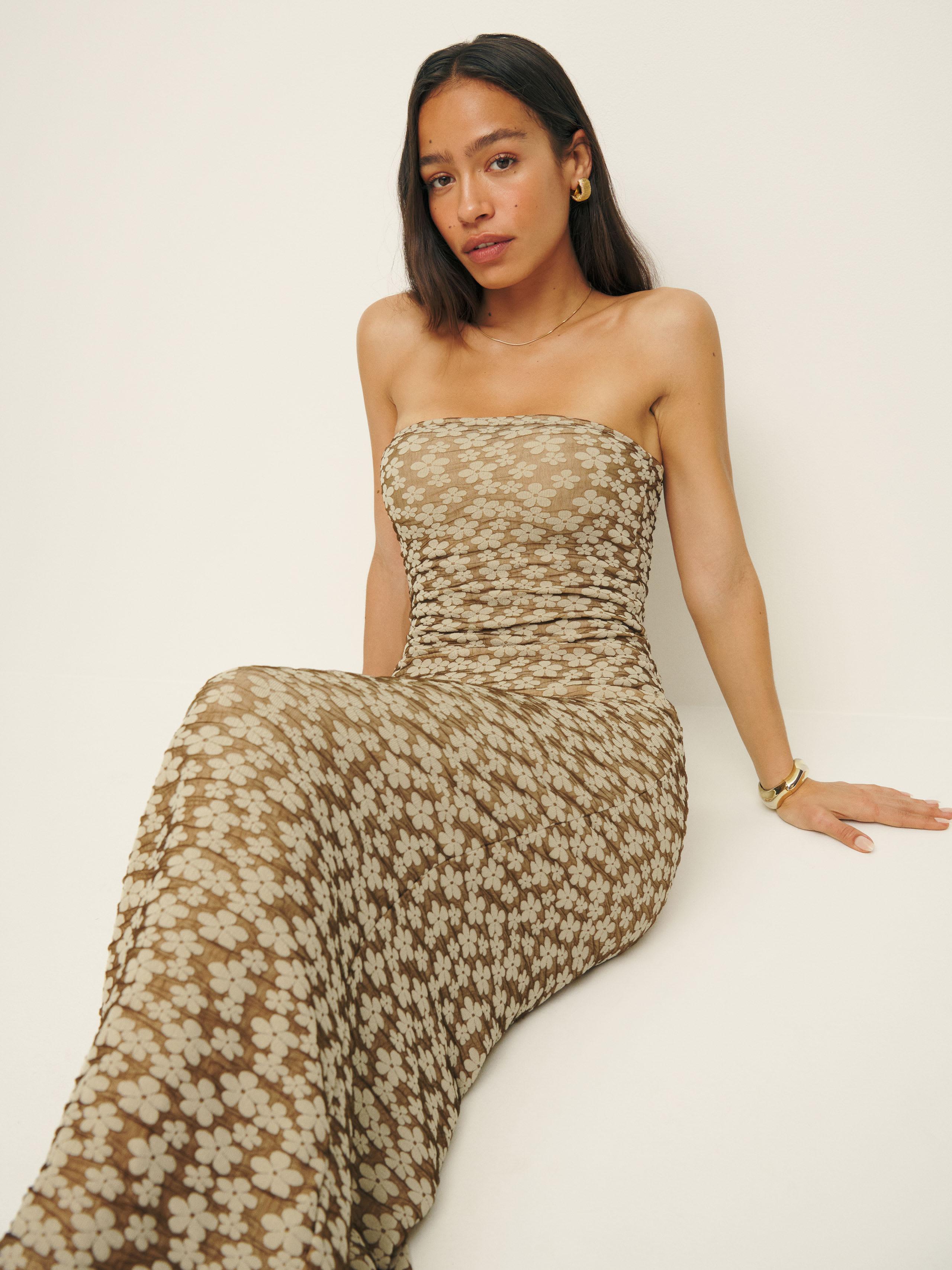 sylvia bitter choc knit midi dress Quinn Cotton Sleeveless Midi Dress in Bitter Chocolate By DISSH main image 0