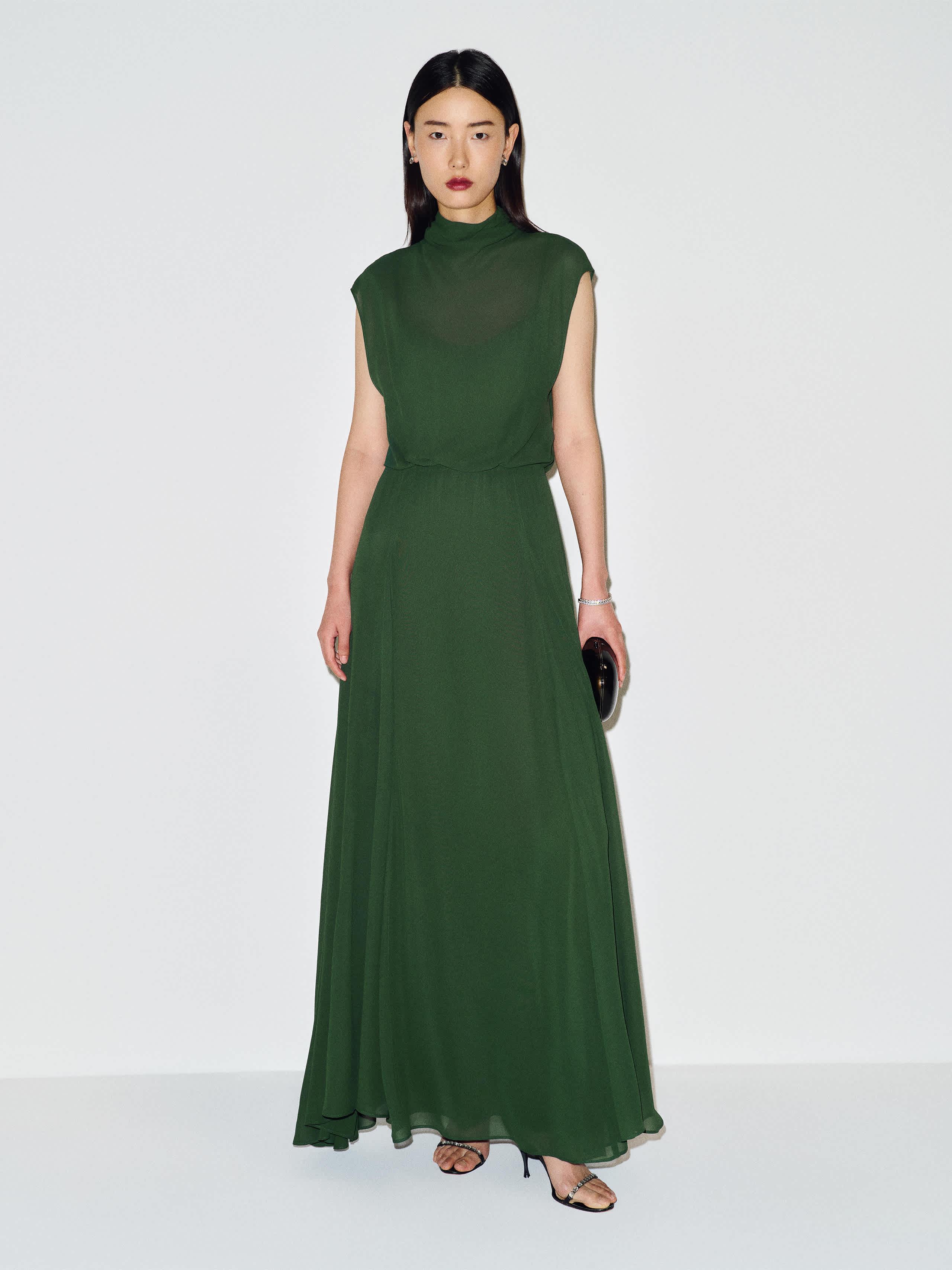 reformation long green dress Dresses for Women Natural
