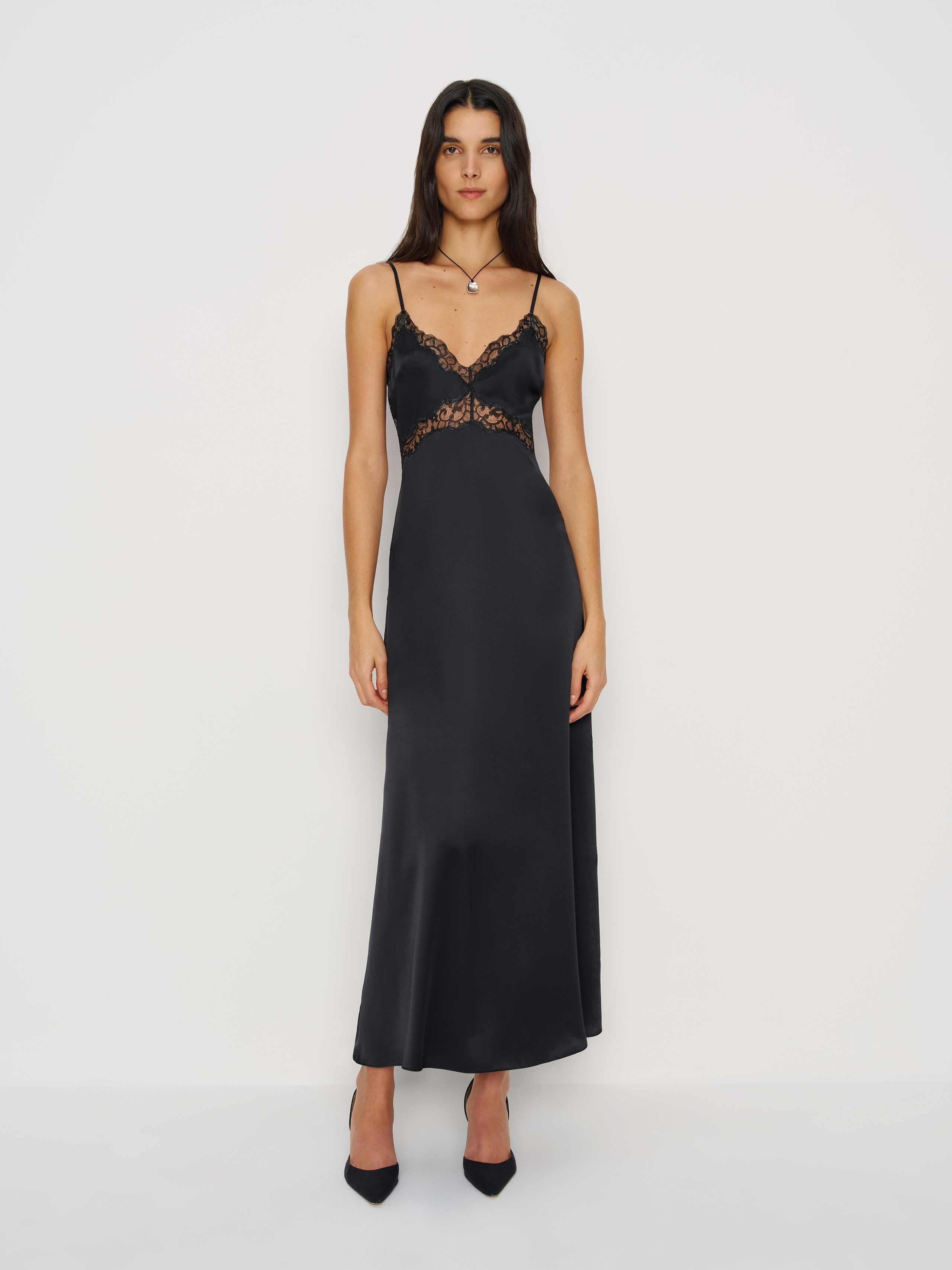 reformation black tie dress Reformation Black Tie Dresses for Women