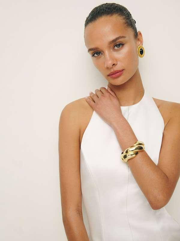 reformation anakin satin dress anastasiasouris on LTK