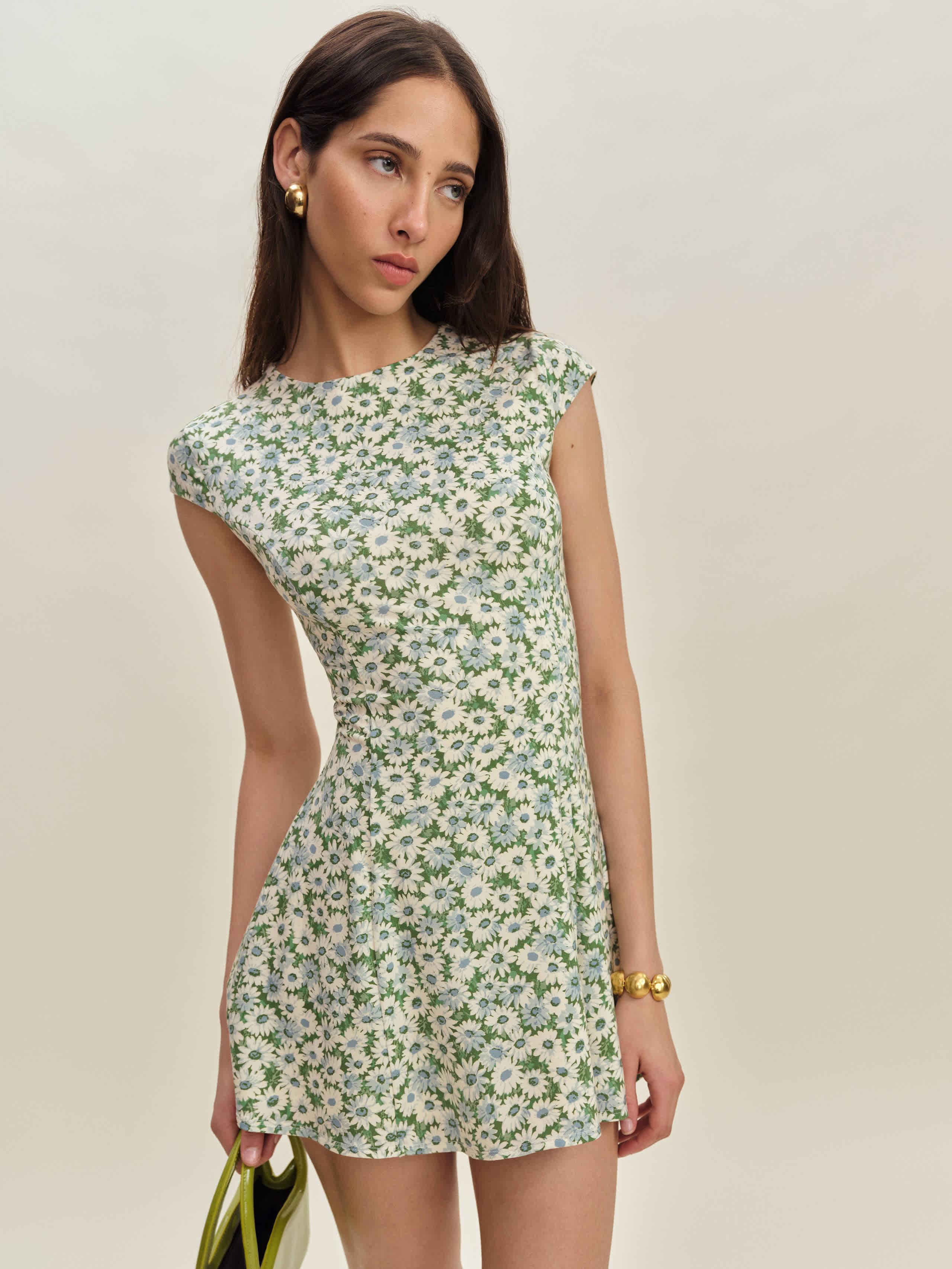 reformation yves knit dress in Green homecoming dresses for teens