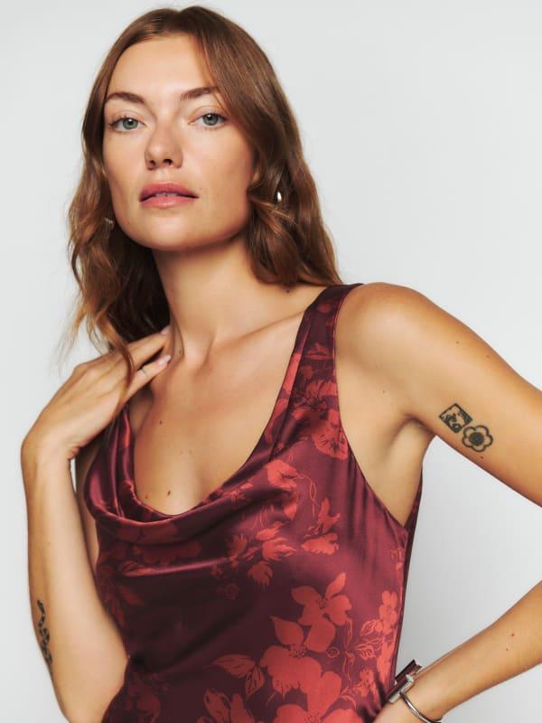 bryn silk dress reformation Reformation Bryn Silk Dress by Reformation