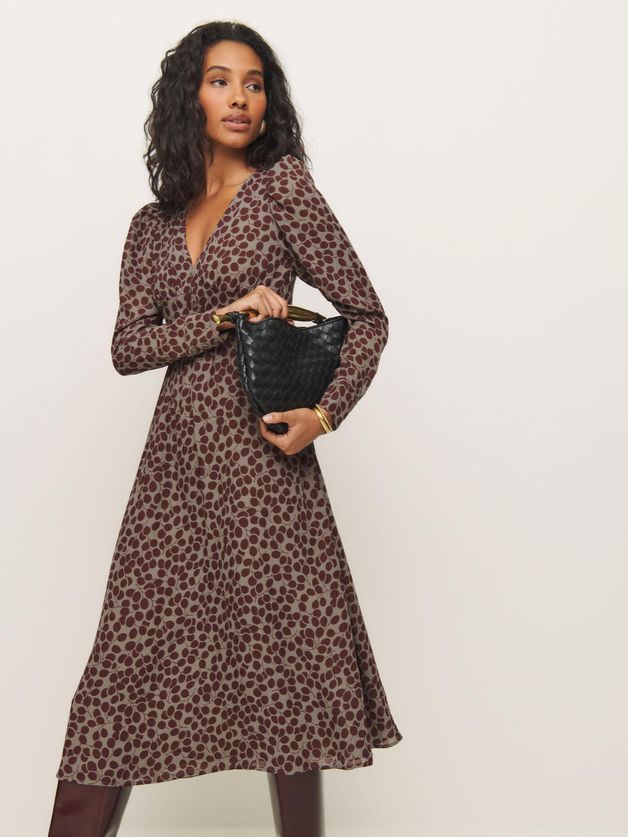 Reformation wrap dress online