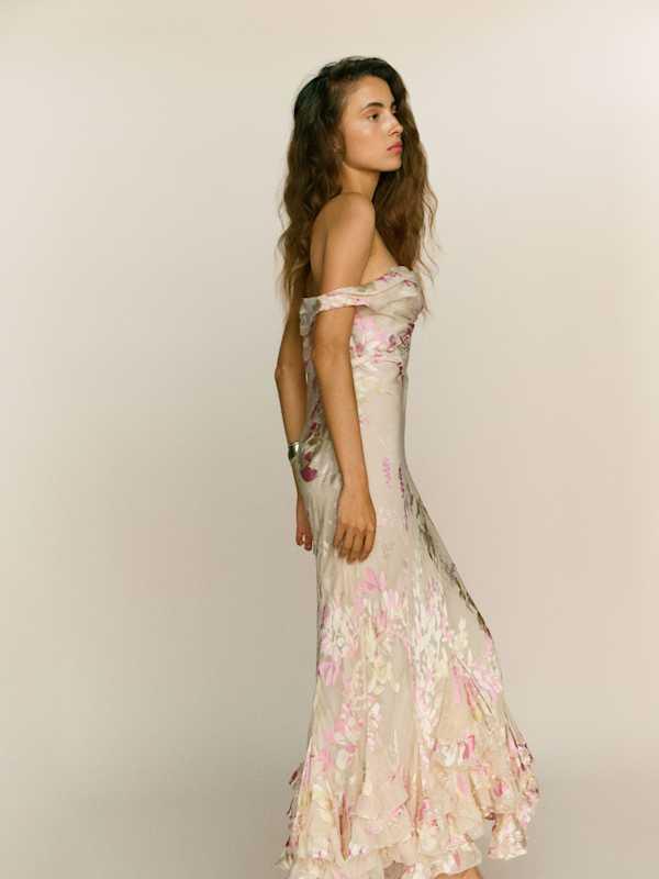 bohemian white dress Baltic Born Womens Spell Boho Midi Dress | White + Sage