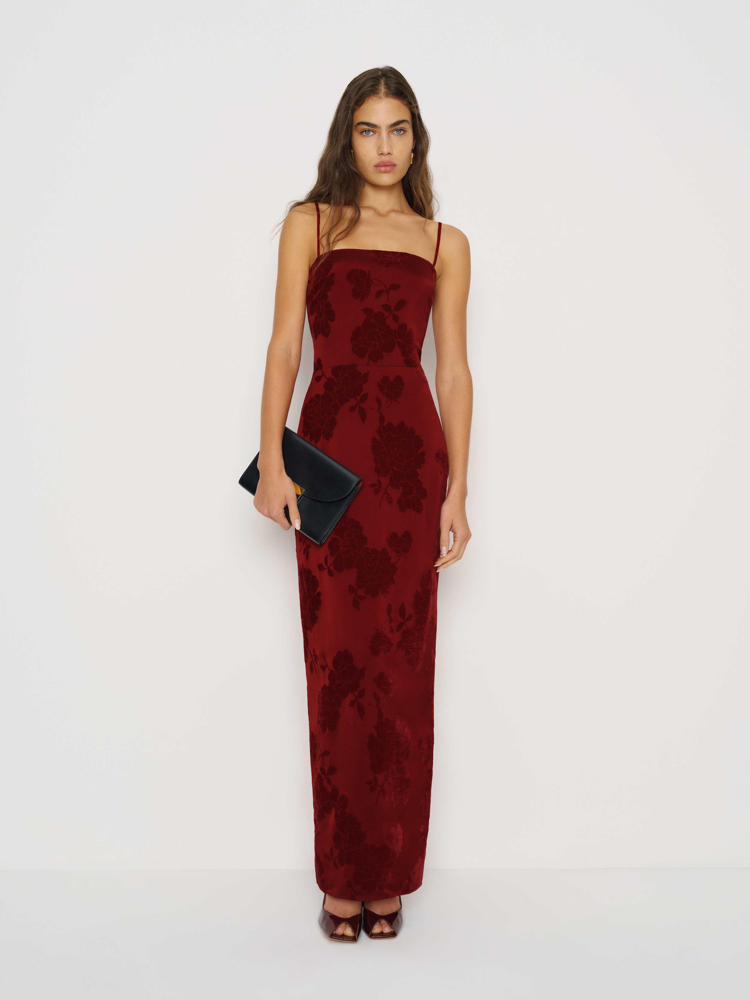 white christmas dresses Reformation Frankie Pink Satin Dress – Thx, It's Not Mine