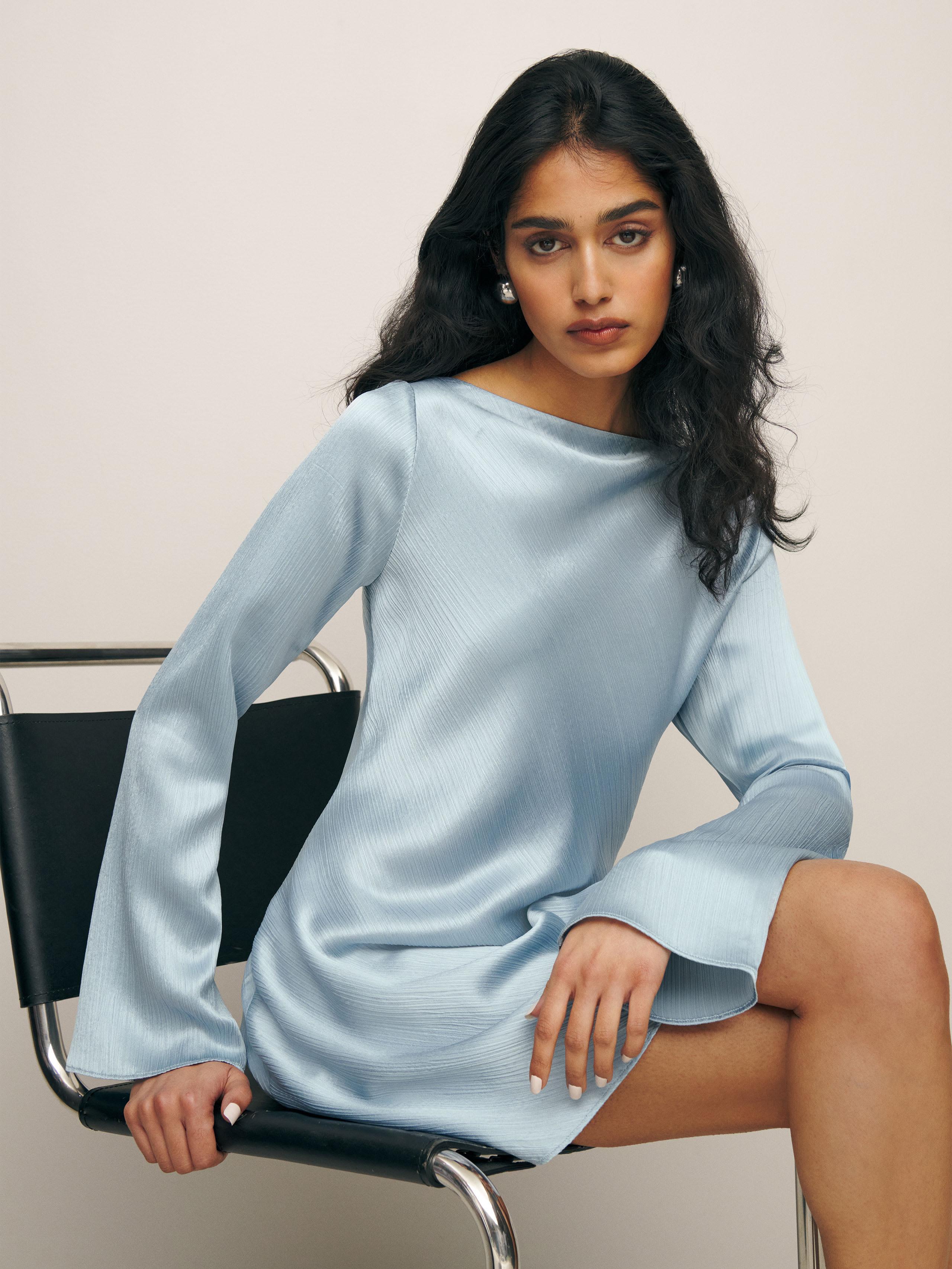 Reformation パイクサテンドレス Reformation Pike Satin Dress | Pickle