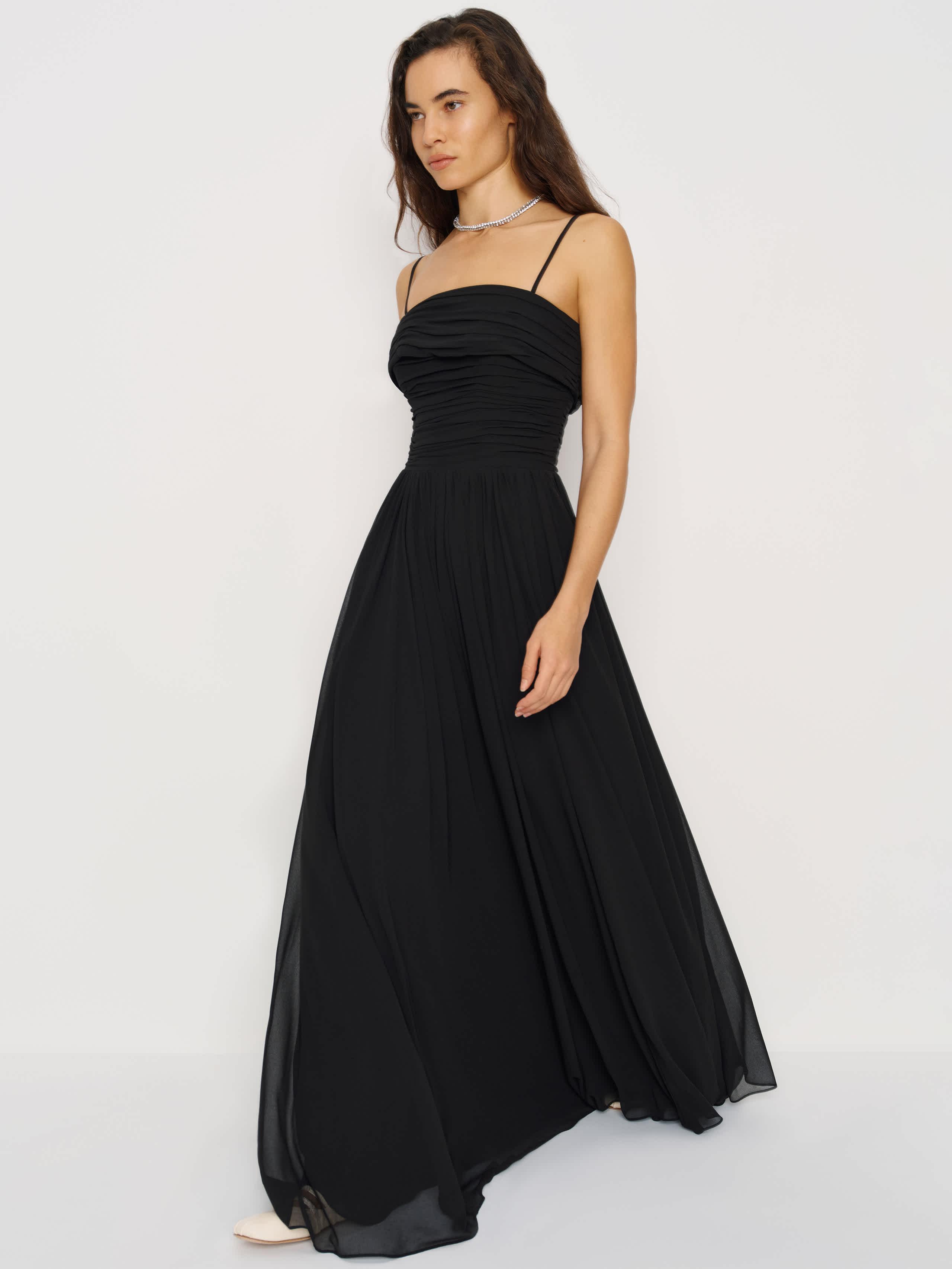 reformation black tie dresses Stella Maxi Dress | Soft Jersey main image 0