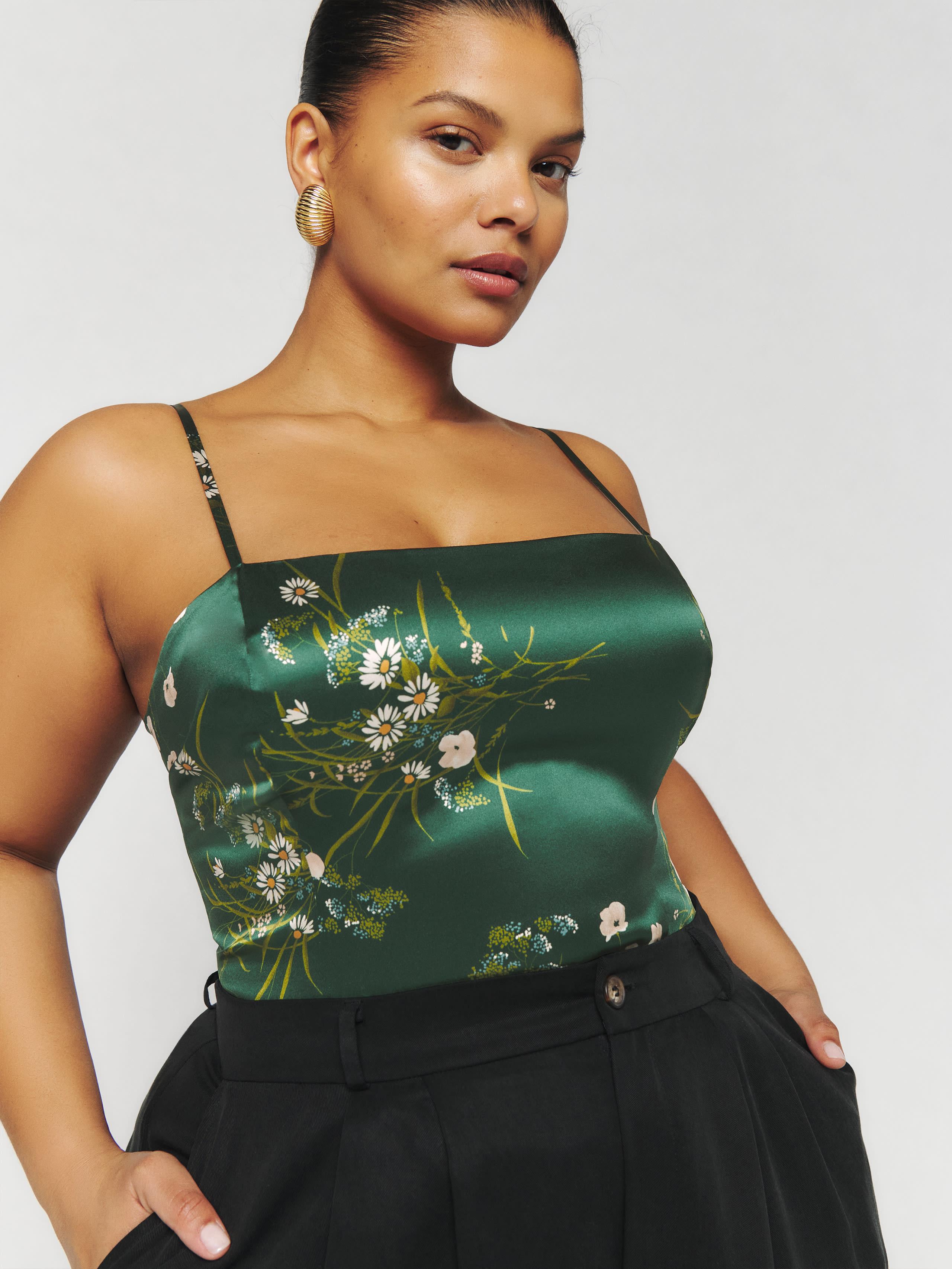 reformation smocked top