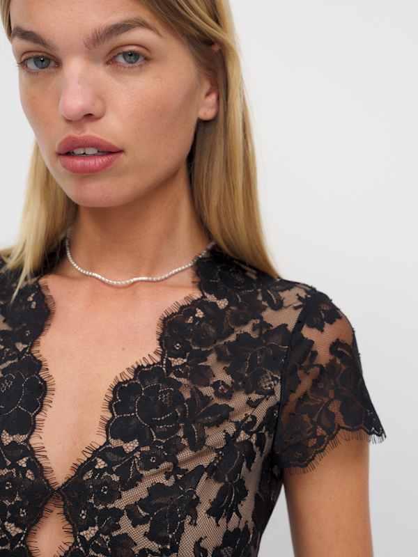 ellery black dress with lace back and pleats Black Satin Dress - Lace-Up Maxi Dress - Pleated Bridesmaid Dress